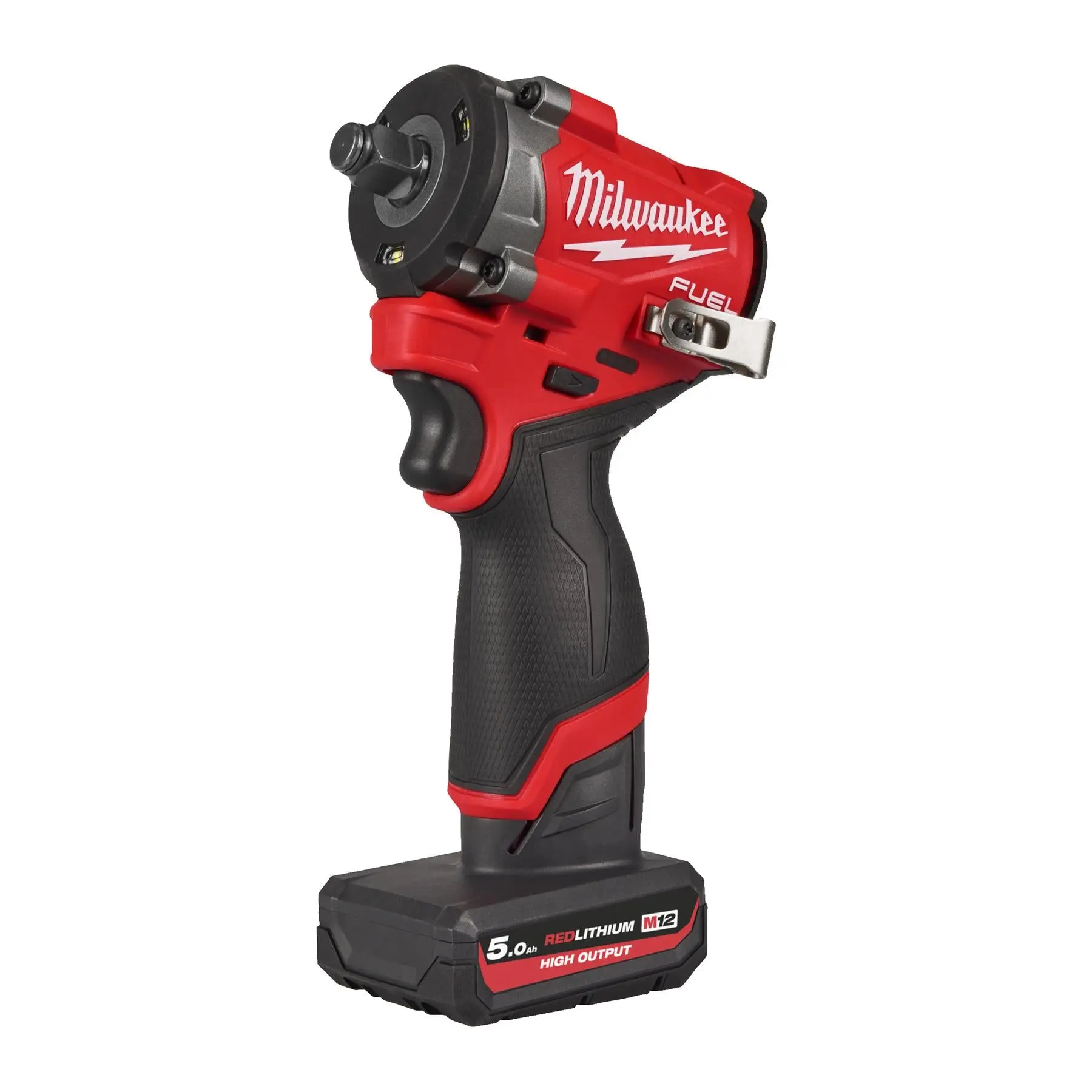 Milwaukee M12 Fuel 12V 1/2" Drive Cordless Compact Impact Wrench Friction Ring 2 x 5Ah HO Battery + Charger M12FCIWF12G3-502X - Image 3