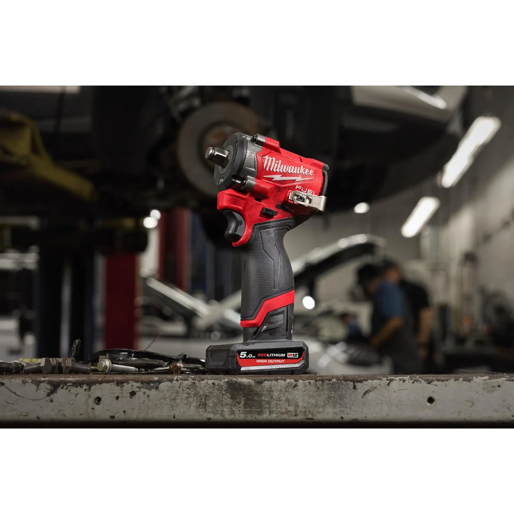 Milwaukee M12 Fuel 12V 1/2" Drive Cordless Compact Impact Wrench Friction Ring 2 x 5Ah HO Battery + Charger M12FCIWF12G3-502X - Image 6
