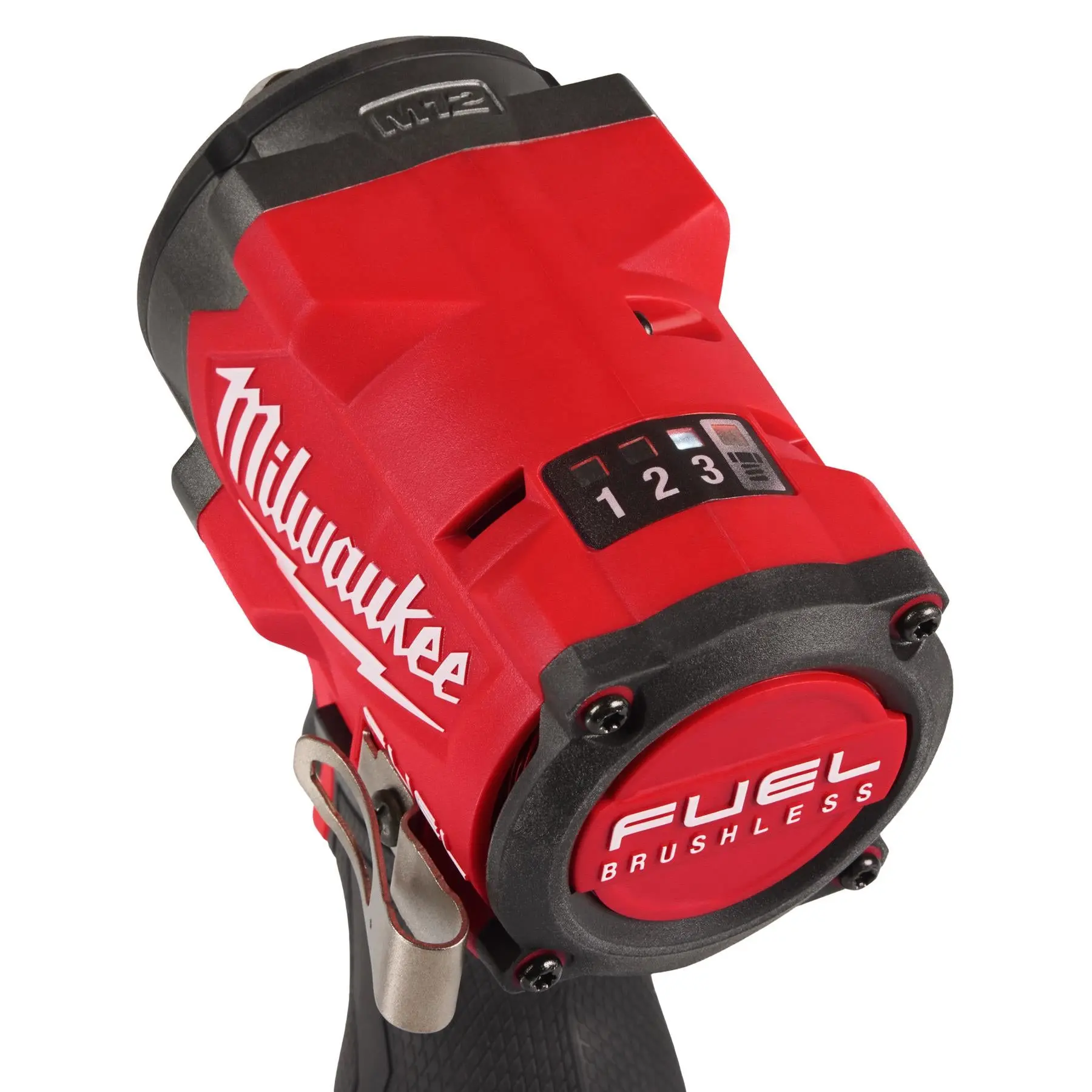 Milwaukee M12 Fuel 12V 3/8" Drive Cordless Compact Impact Wrench Friction Ring 2 x 5Ah HO Battery + Charger M12FCIWF38G3-502X - Image 5