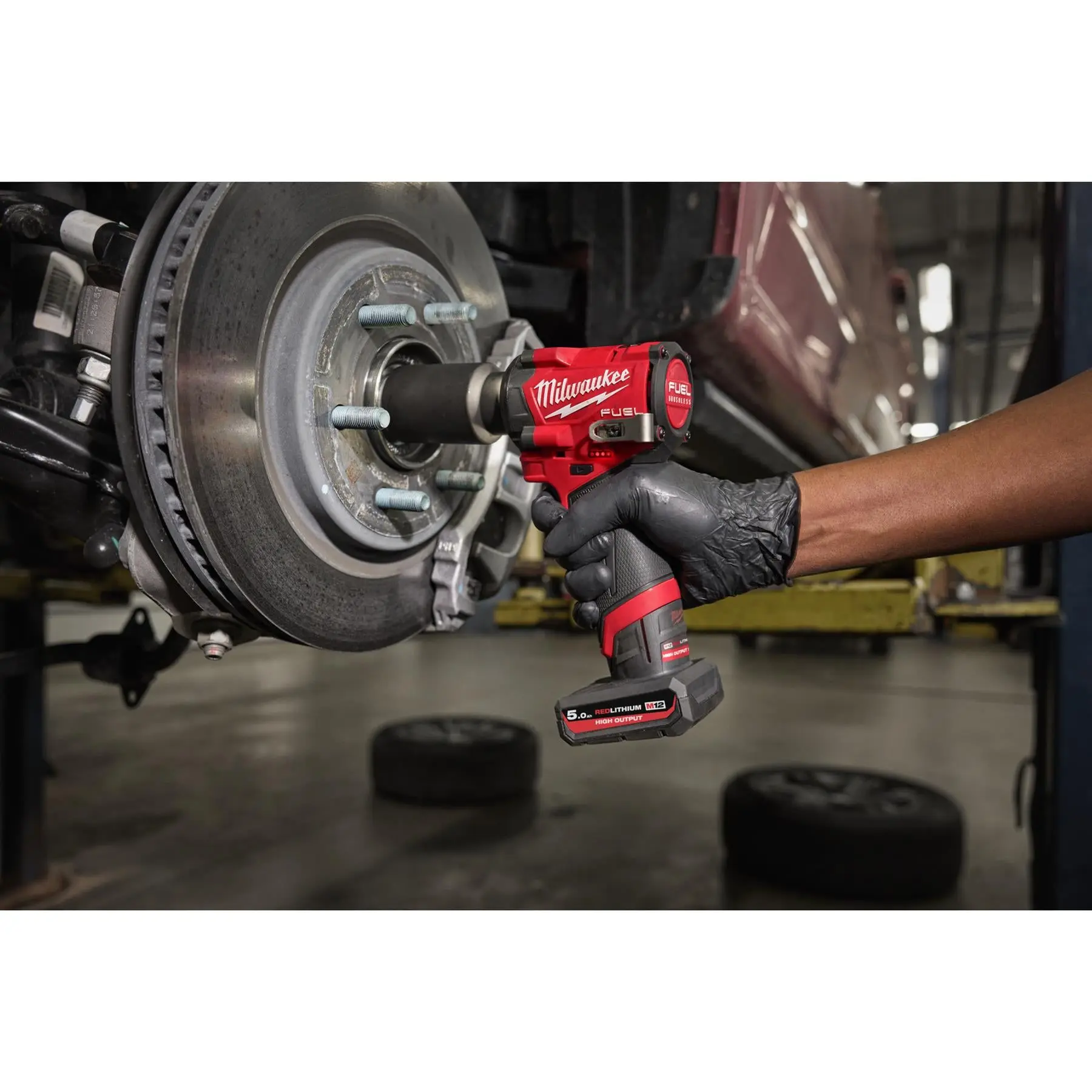 Milwaukee M12 Fuel 12V 3/8" Drive Cordless Compact Impact Wrench Friction Ring 2 x 5Ah HO Battery + Charger M12FCIWF38G3-502X - Image 9