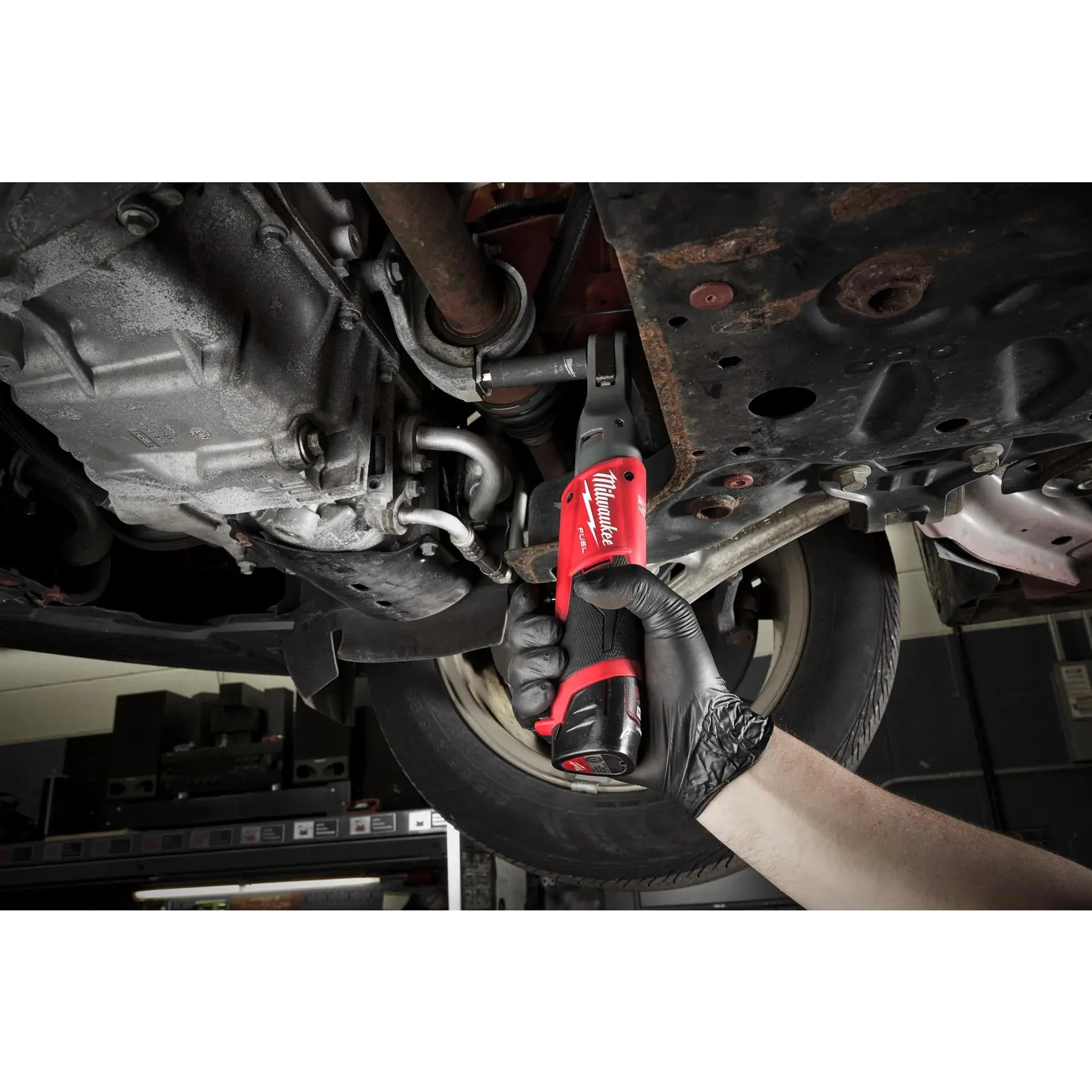 Milwaukee M12 Fuel 12V 3/8" Drive Cordless Sub Compact Ratchet 2Ah Battery + Charger M12FIR38-201B - Image 8