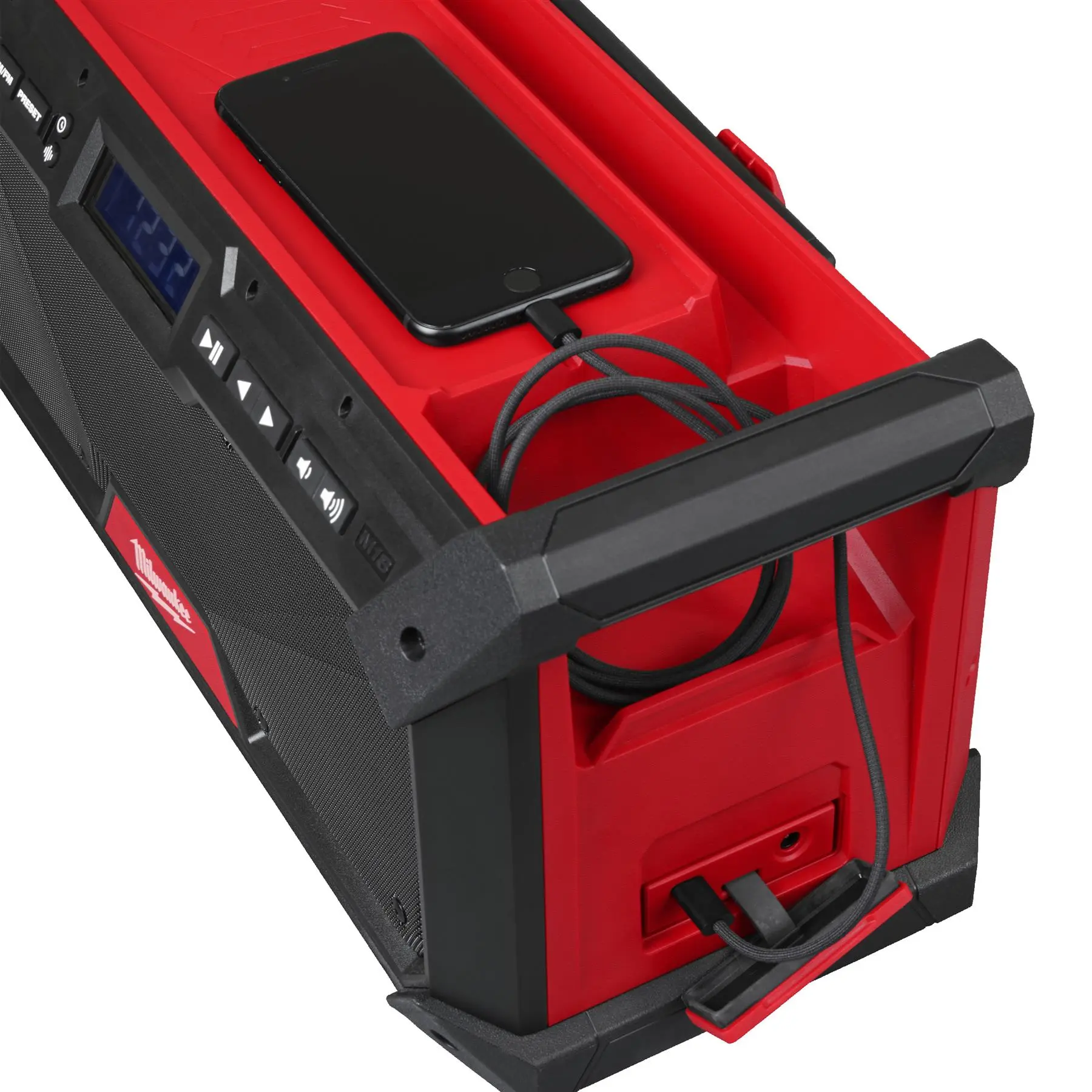 Milwaukee M18 18V Cordless Jobsite Radio DAB+ Bare Unit M18RADDAB+G2-0 - Image 8
