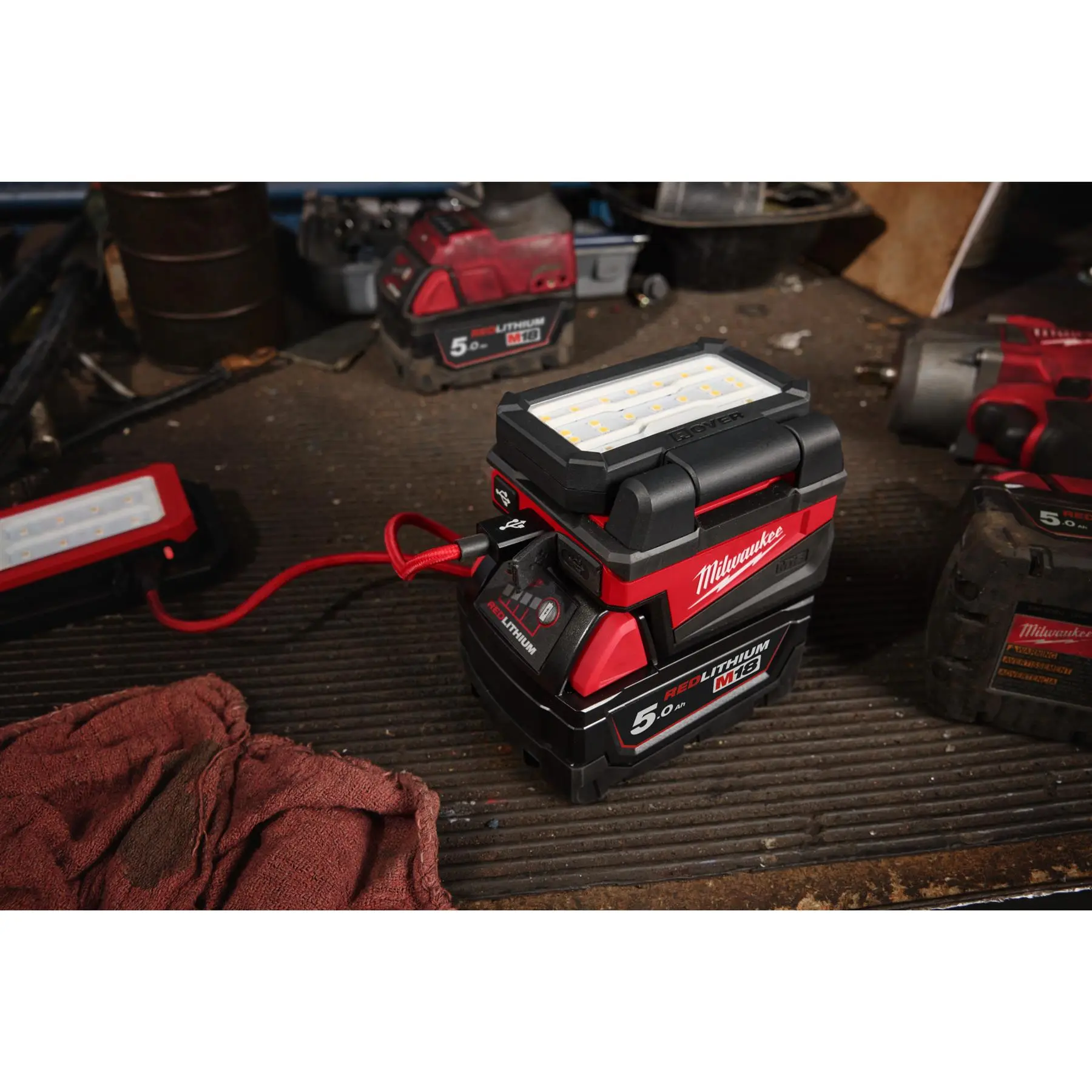 Milwaukee M18 18V Cordless Service Area Light M18ALIS-0 - Image 10