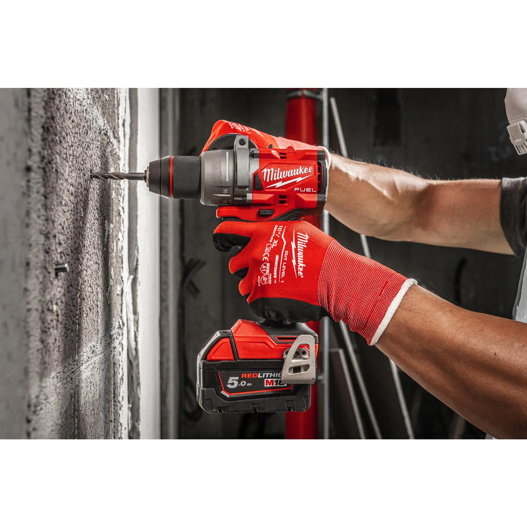 Milwaukee M18 18V Fuel Cordless Percussion Combi Drill Bare Unit M18FPD3-0 - Image 9