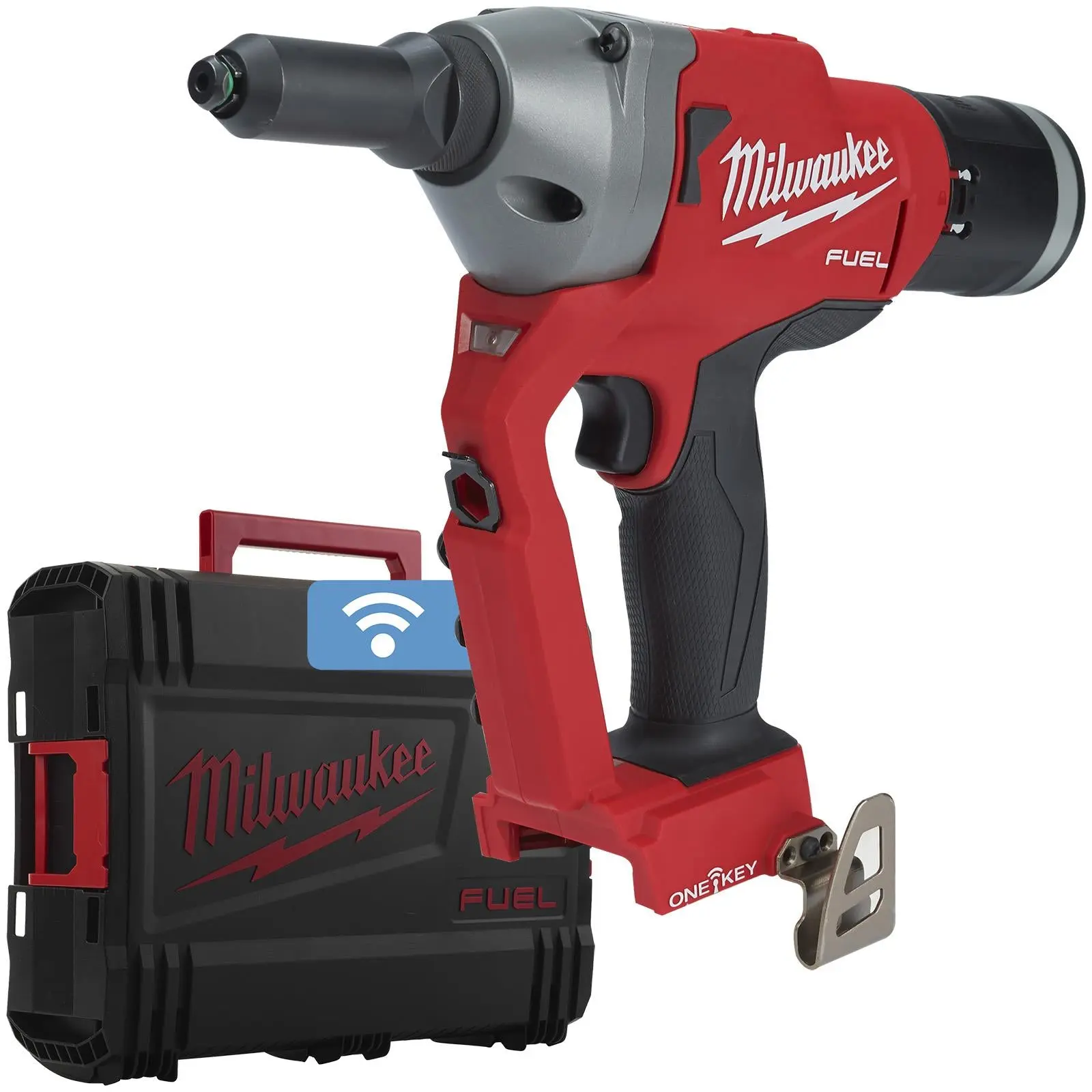 Milwaukee M18 18V Fuel One-Key Cordless Rivet Tool in HD Box Bare Unit M18ONEFPRT-0X