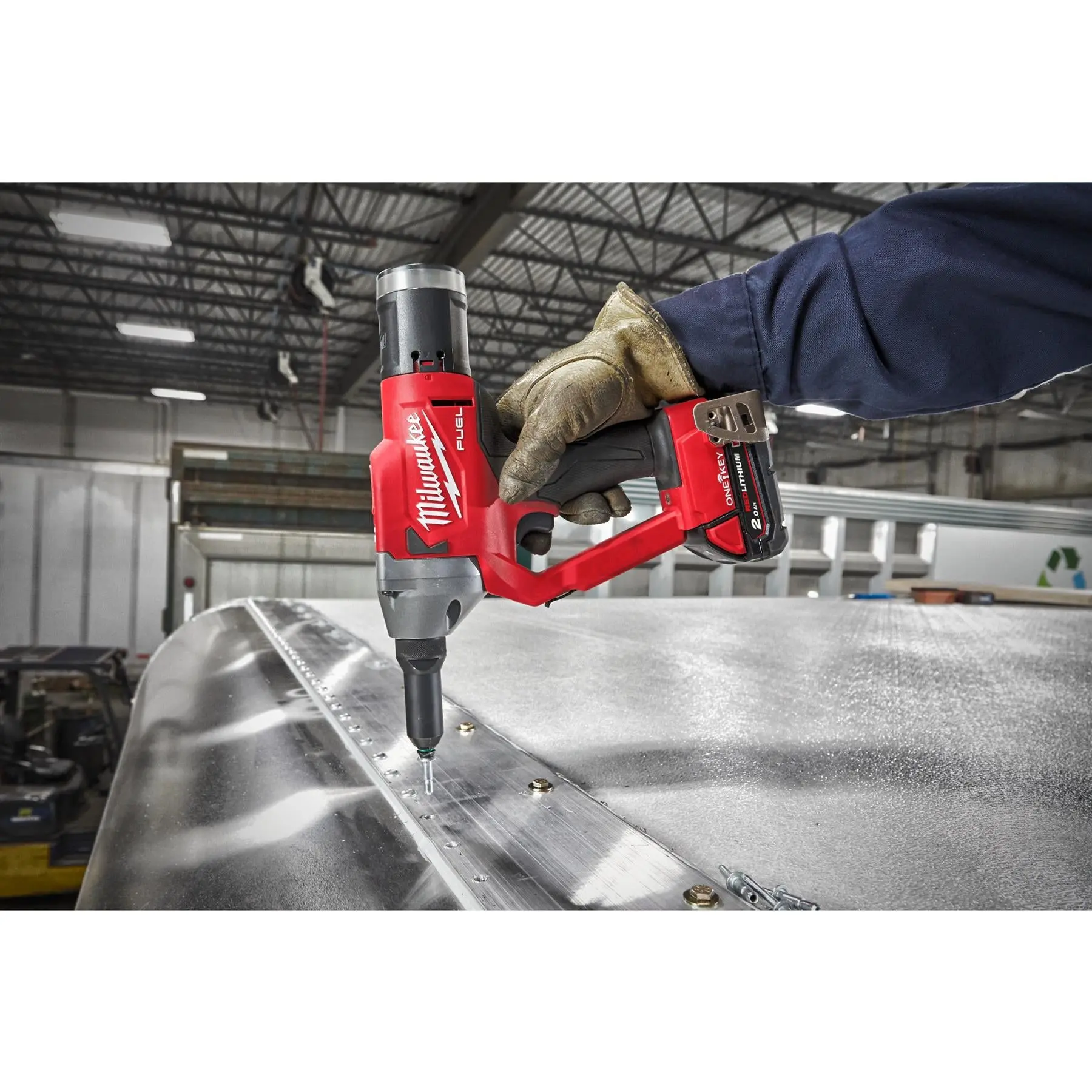 Milwaukee M18 18V Fuel One-Key Cordless Rivet Tool in HD Box Bare Unit M18ONEFPRT-0X - Image 9