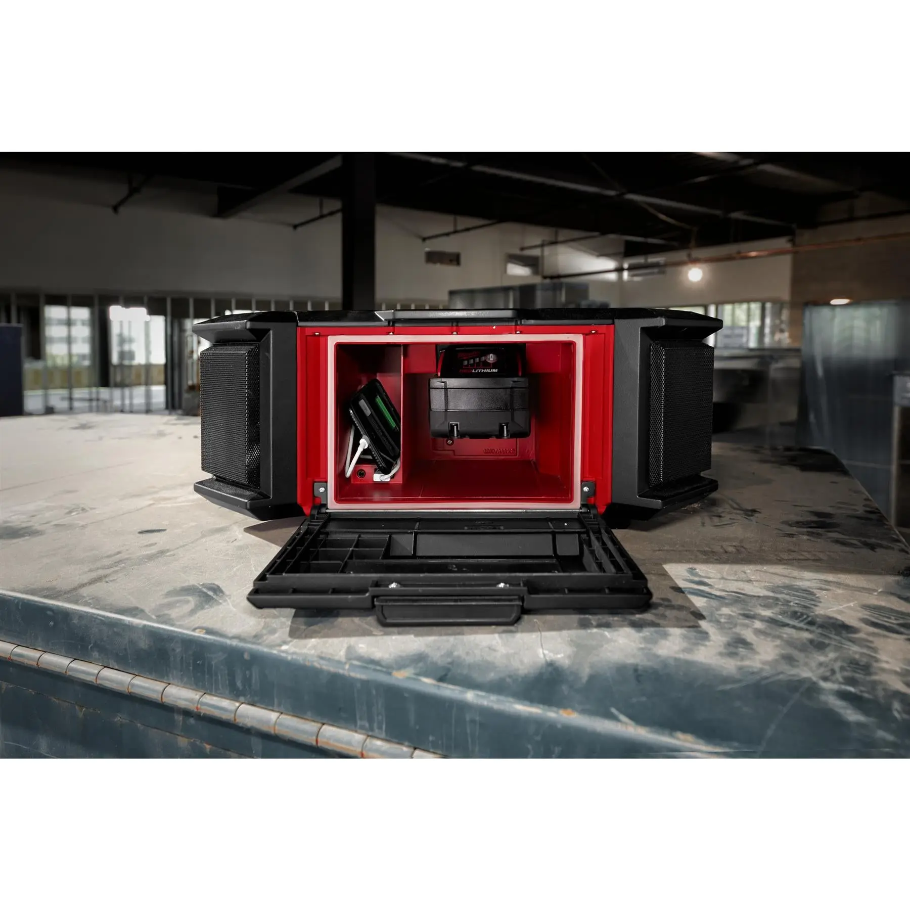 Milwaukee M18 18V PACKOUT Radio Charger DAB+ AM/FM Bare Unit M18PRCDAB+-0 - Image 16