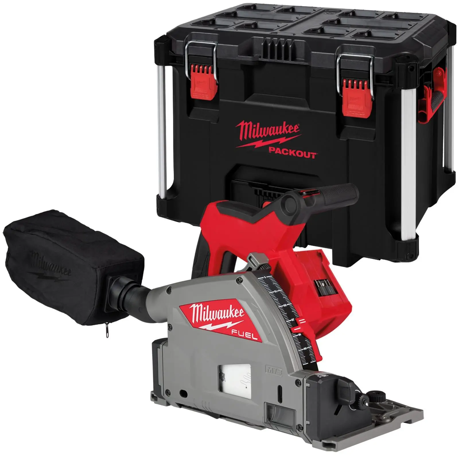 Milwaukee M18 Fuel 18V 55mm Cordless Plunge Saw in Packout XL Tool Box Bare Unit M18FPS55-0P