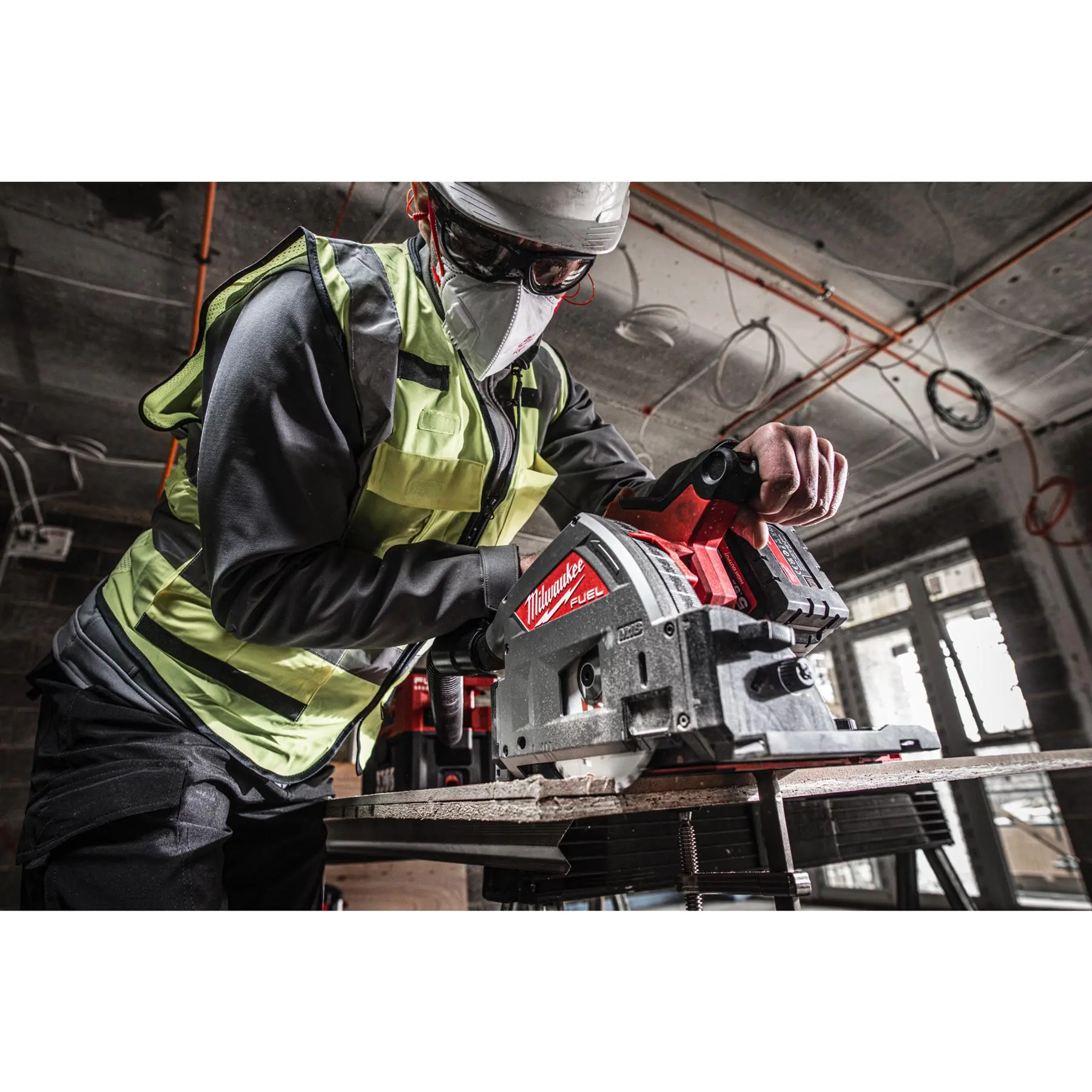 Milwaukee M18 Fuel 18V 55mm Cordless Plunge Saw in Packout XL Tool Box Bare Unit M18FPS55-0P - Image 10