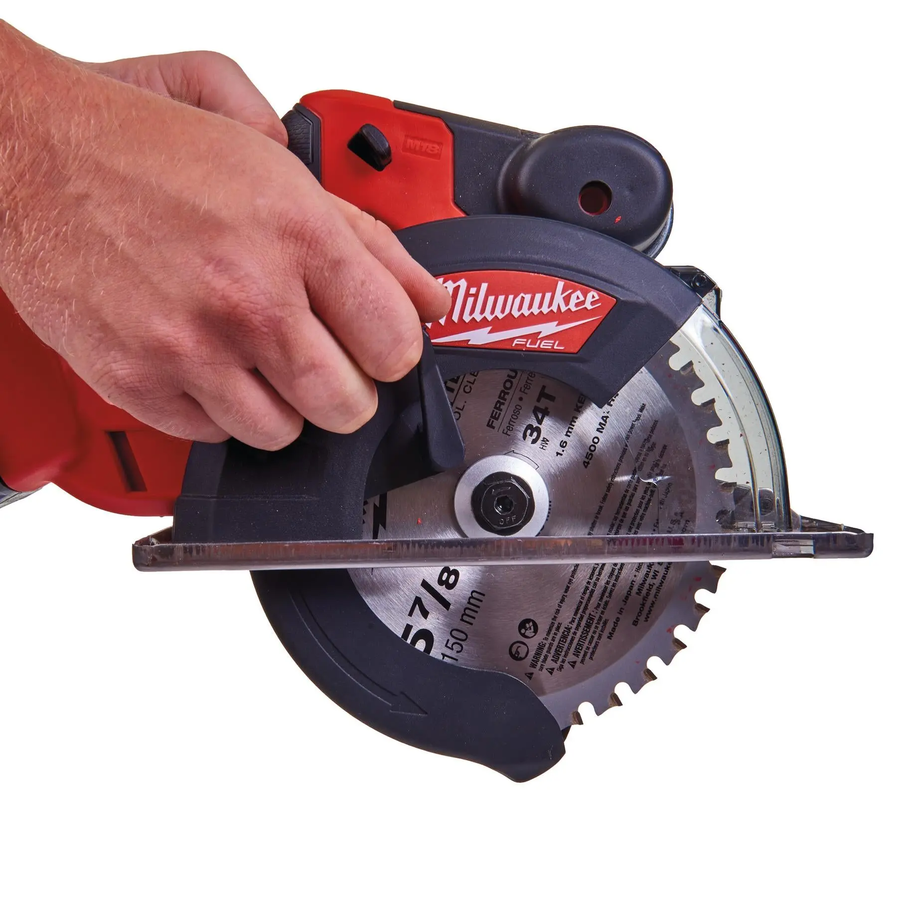 Milwaukee M18 Fuel 18V 57mm Metal Cordless Circular Saw 150mm Blade Bare Unit M18FMCS-0 - Image 9