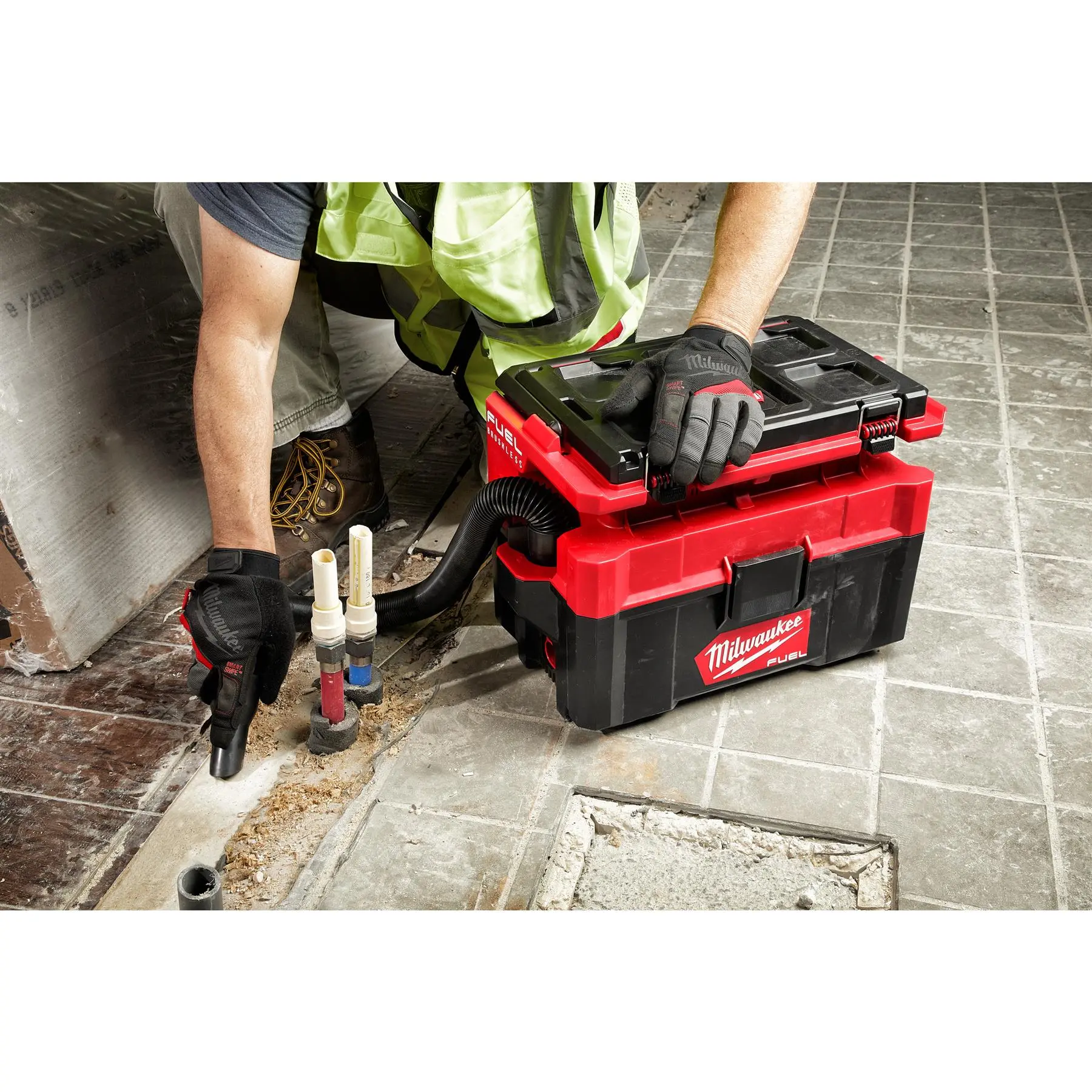 Milwaukee M18 Fuel 18V Packout Cordless Wet and Dry Vacuum Cleaner Bare Unit M18FPOVCL-0 - Image 12