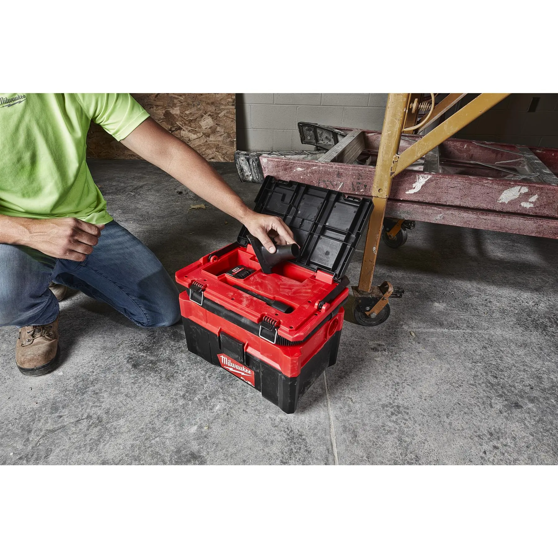 Milwaukee M18 Fuel 18V Packout Cordless Wet and Dry Vacuum Cleaner Bare Unit M18FPOVCL-0 - Image 7