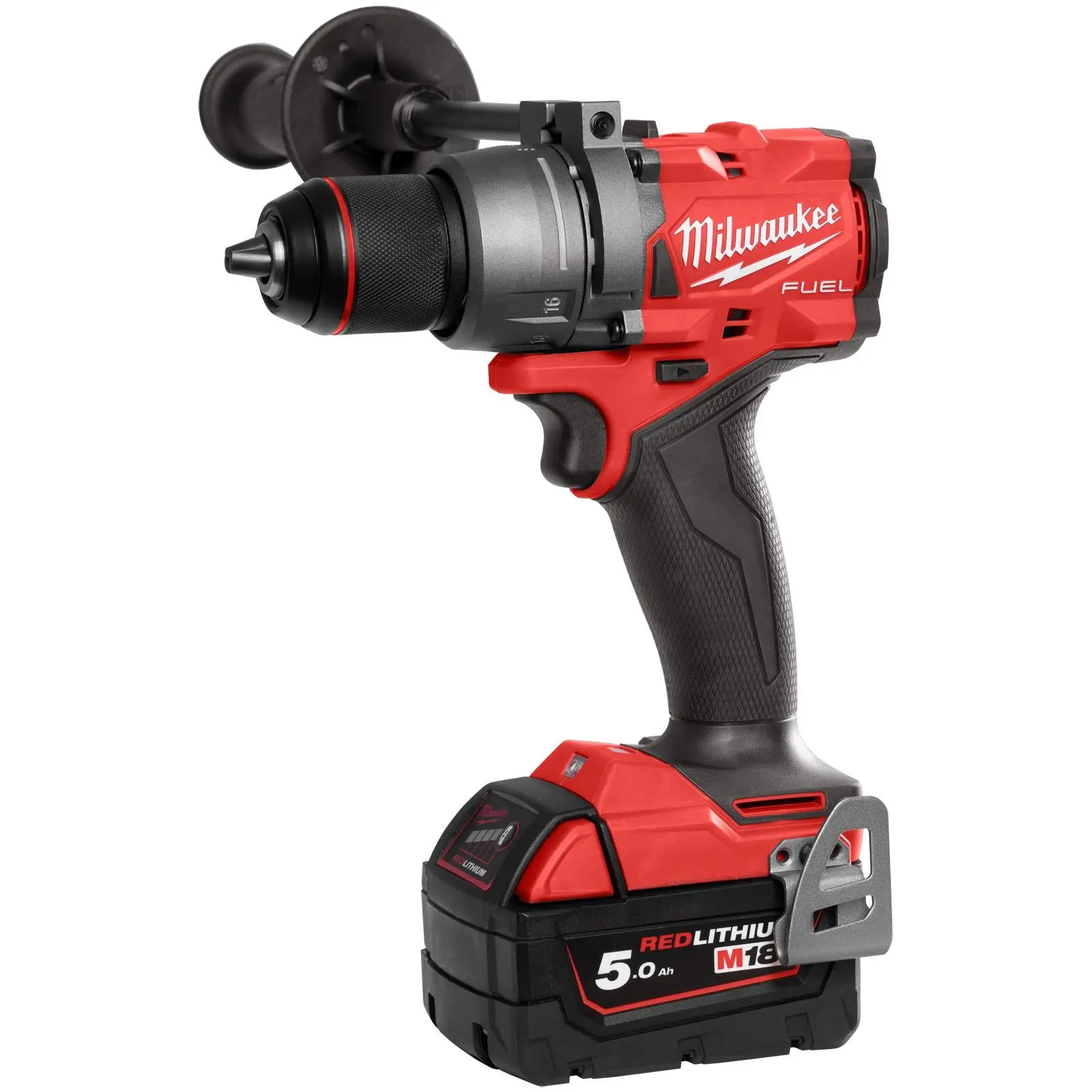 Milwaukee M18 Fuel 18V Percussion Cordless Combi Drill 2 x 5Ah Batteries and Charger M18FPD3-502X - Image 3