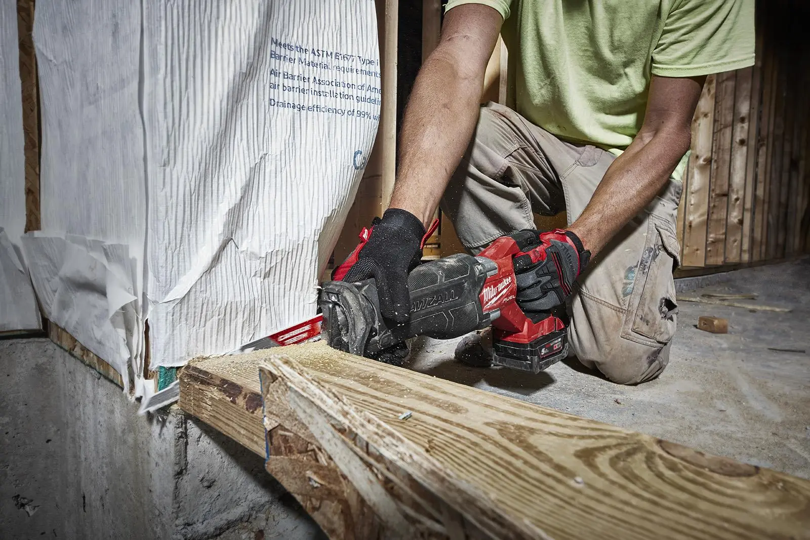 Milwaukee M18 Fuel 18V SAWZALL Cordless Reciprocating Saw 5.0Ah Battery Charger HD Box M18FSZ-501X - Image 10