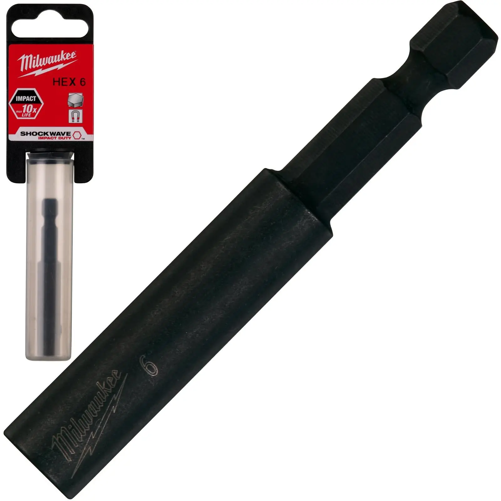 Milwaukee Magnetic Nut Driver Shockwave Impact Duty 1/4" Hex Shank Nut Runner - Image 10