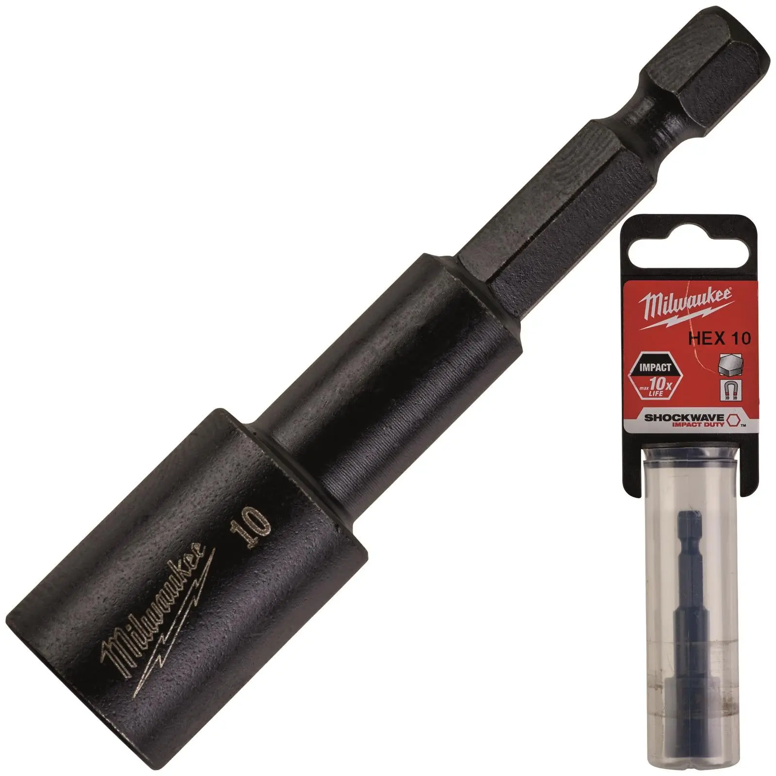 Milwaukee Magnetic Nut Driver Shockwave Impact Duty 1/4" Hex Shank Nut Runner - Image 13