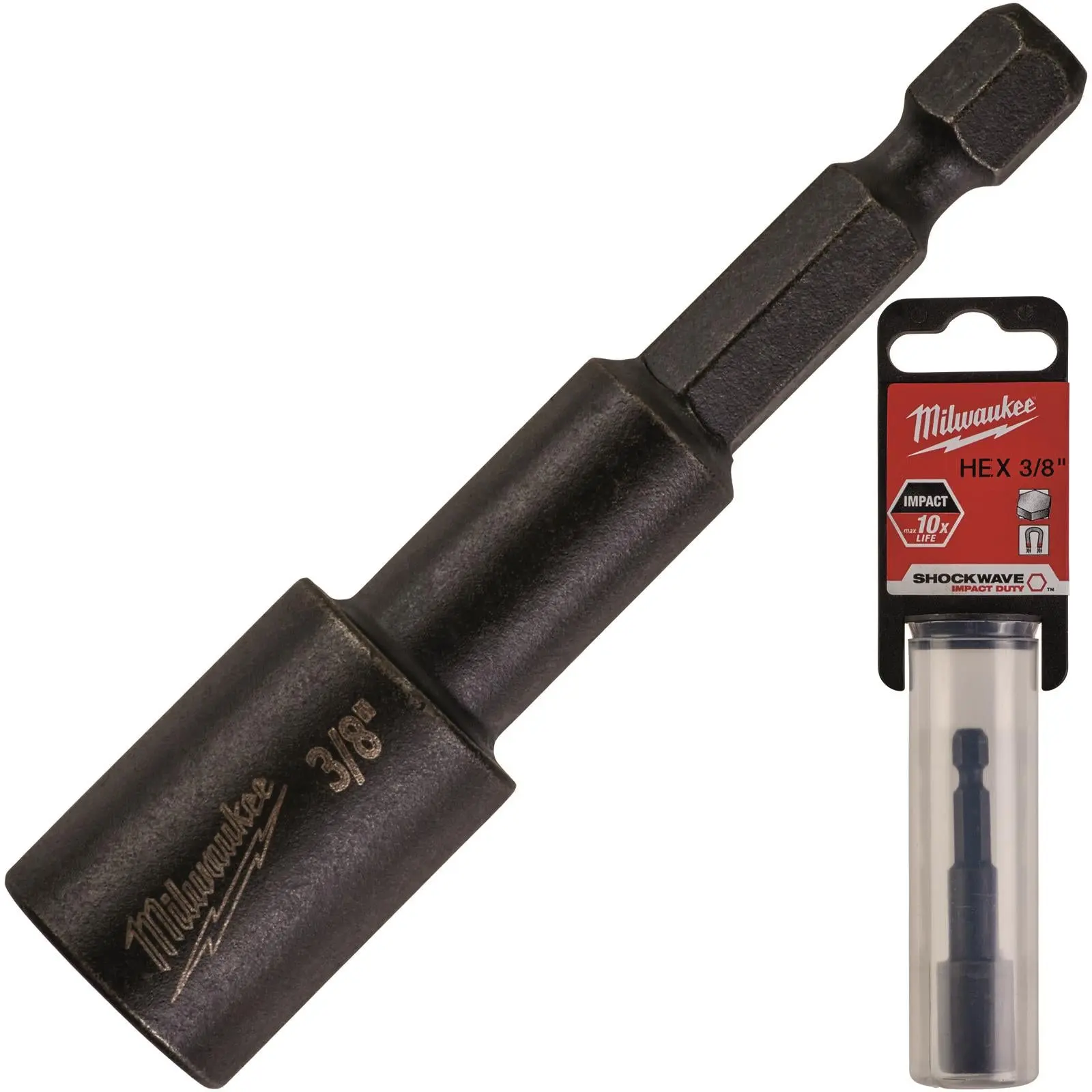 Milwaukee Magnetic Nut Driver Shockwave Impact Duty 1/4" Hex Shank Nut Runner - Image 16