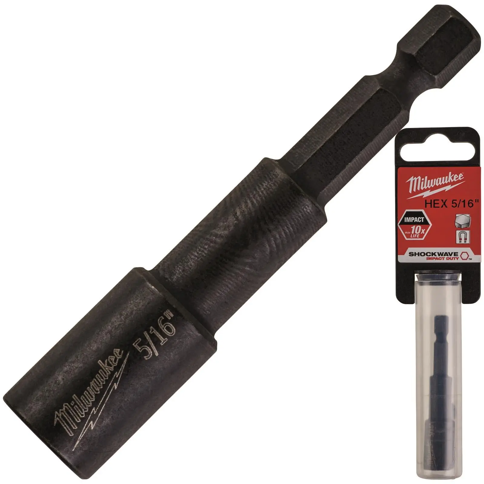 Milwaukee Magnetic Nut Driver Shockwave Impact Duty 1/4" Hex Shank Nut Runner - Image 19
