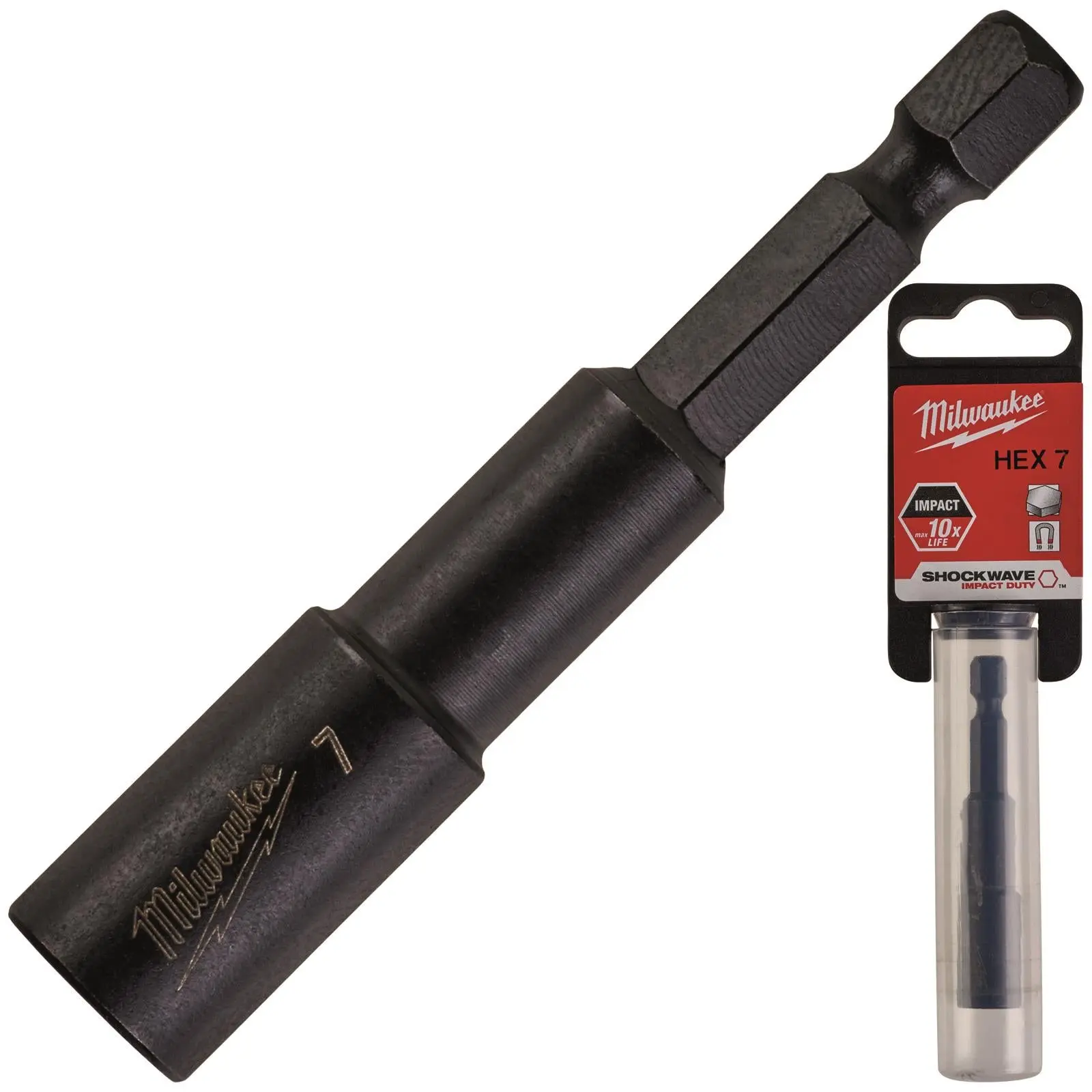 Milwaukee Magnetic Nut Driver Shockwave Impact Duty 1/4" Hex Shank Nut Runner - Image 25
