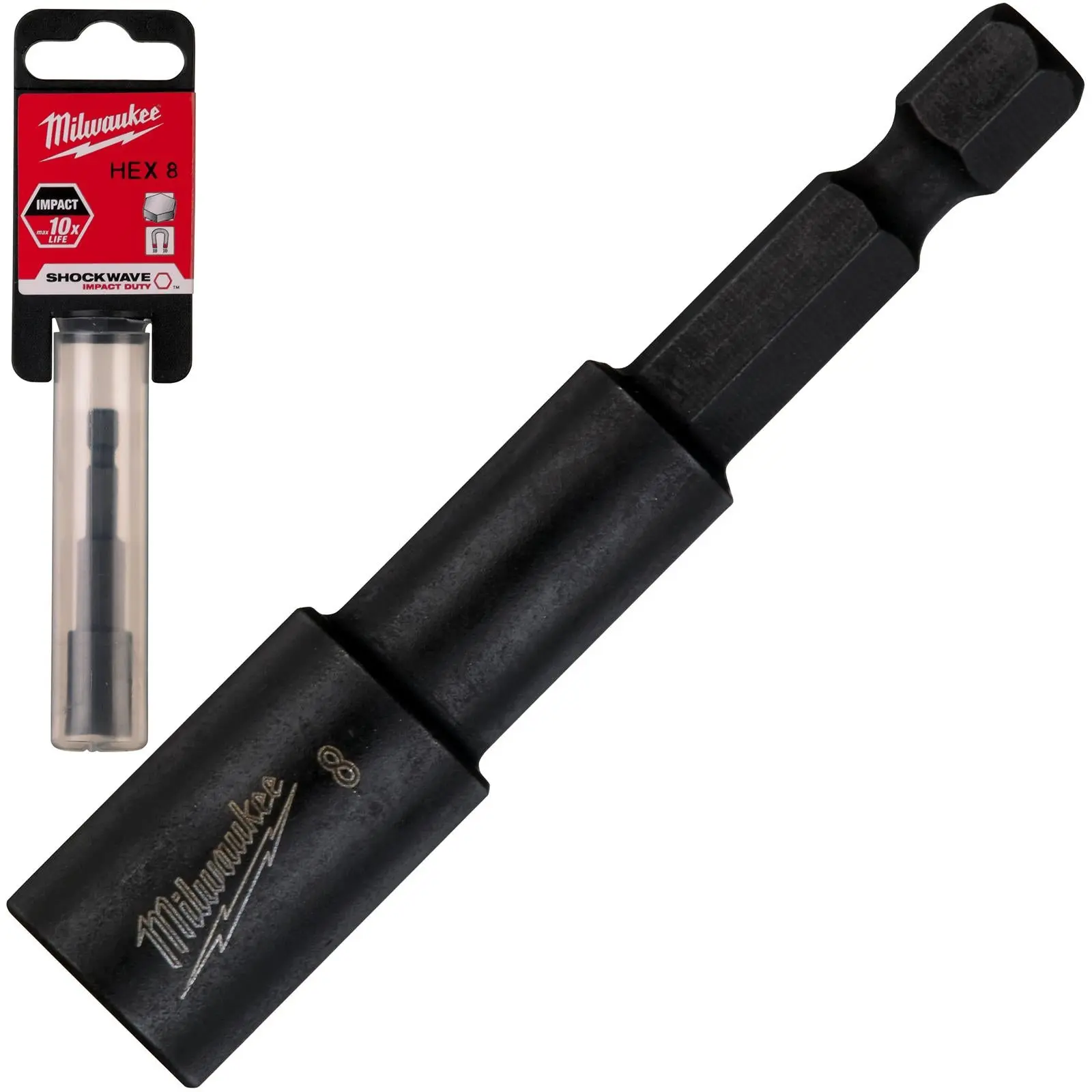 Milwaukee Magnetic Nut Driver Shockwave Impact Duty 1/4" Hex Shank Nut Runner - Image 31