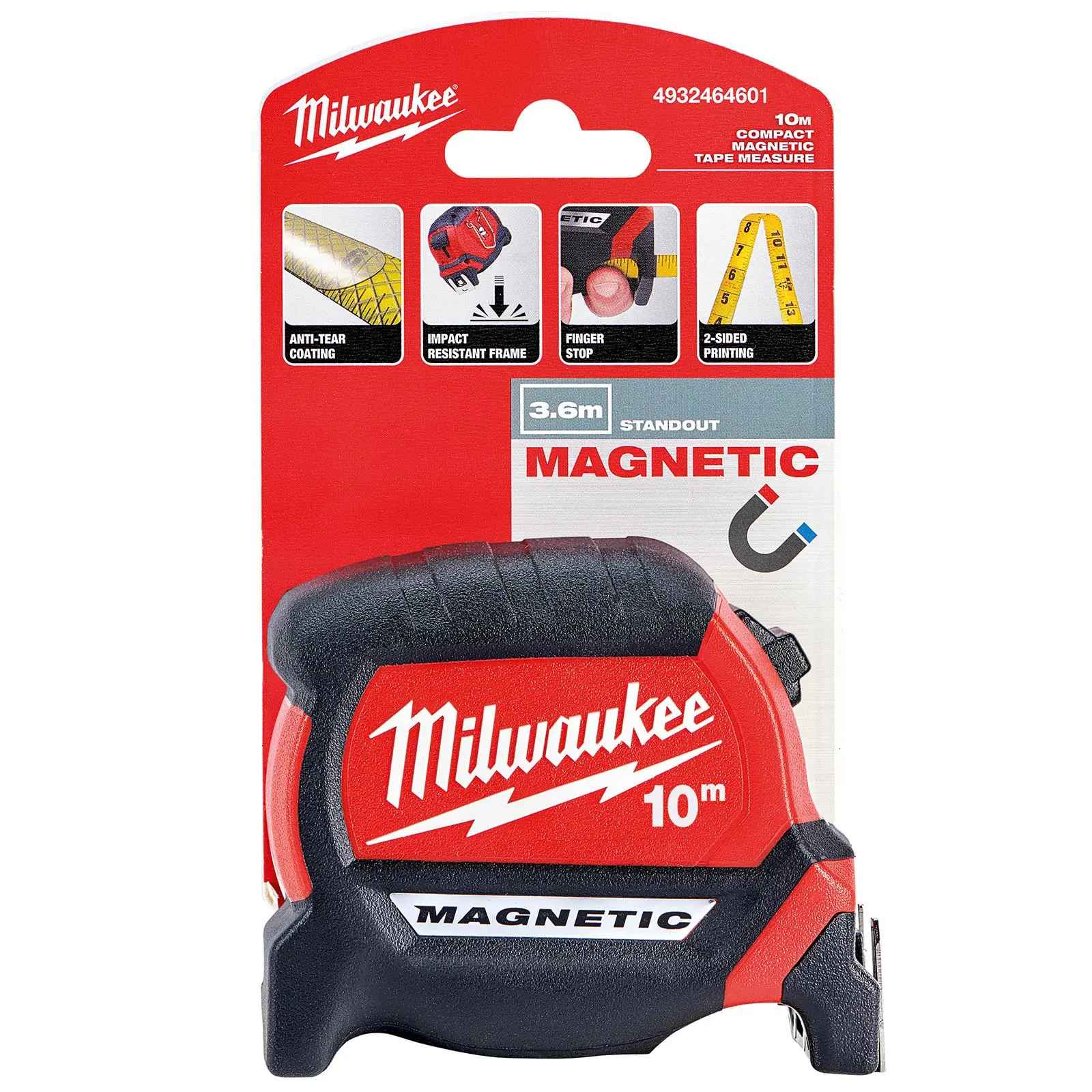 Milwaukee Magnetic Tape Measure Gen III 10m Metric 27mm Blade Width - Image 5