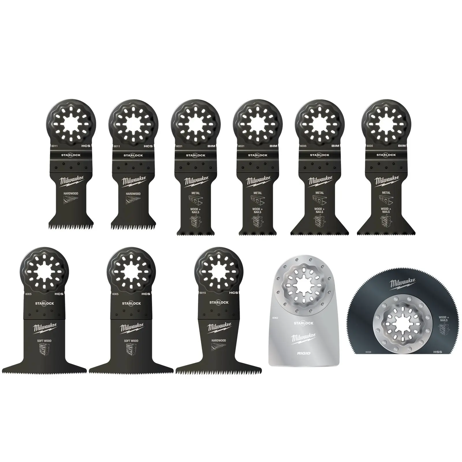 Milwaukee Multi Tool Blade Set 11 Piece