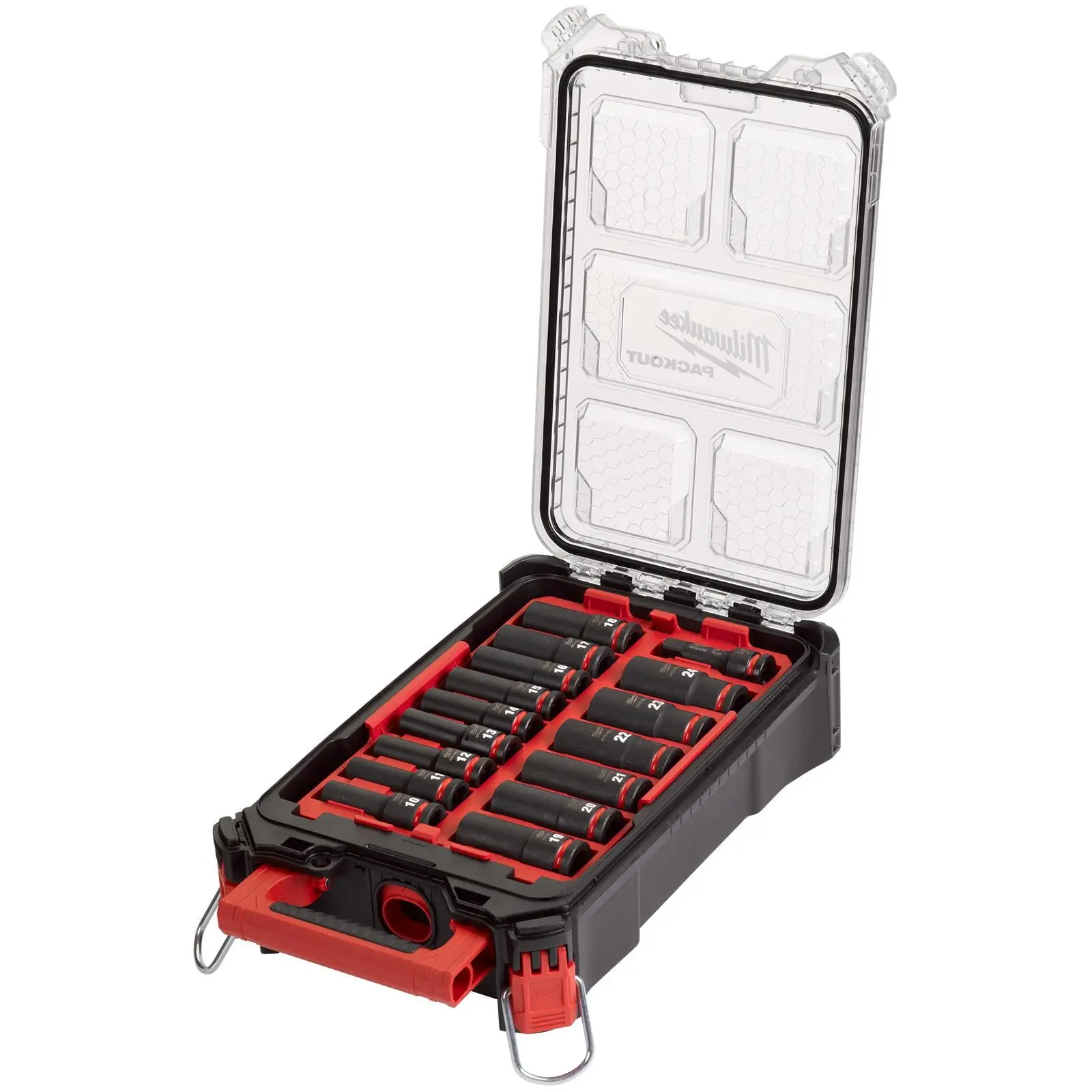 Milwaukee PACKOUT Impact Socket Set 16 Piece 1/2" Drive Deep 10-24mm SHOCKWAVE - Image 2