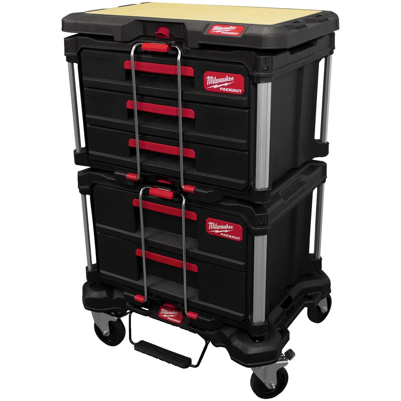 Milwaukee PACKOUT Transportation Kit Rolling Drawer Bundle