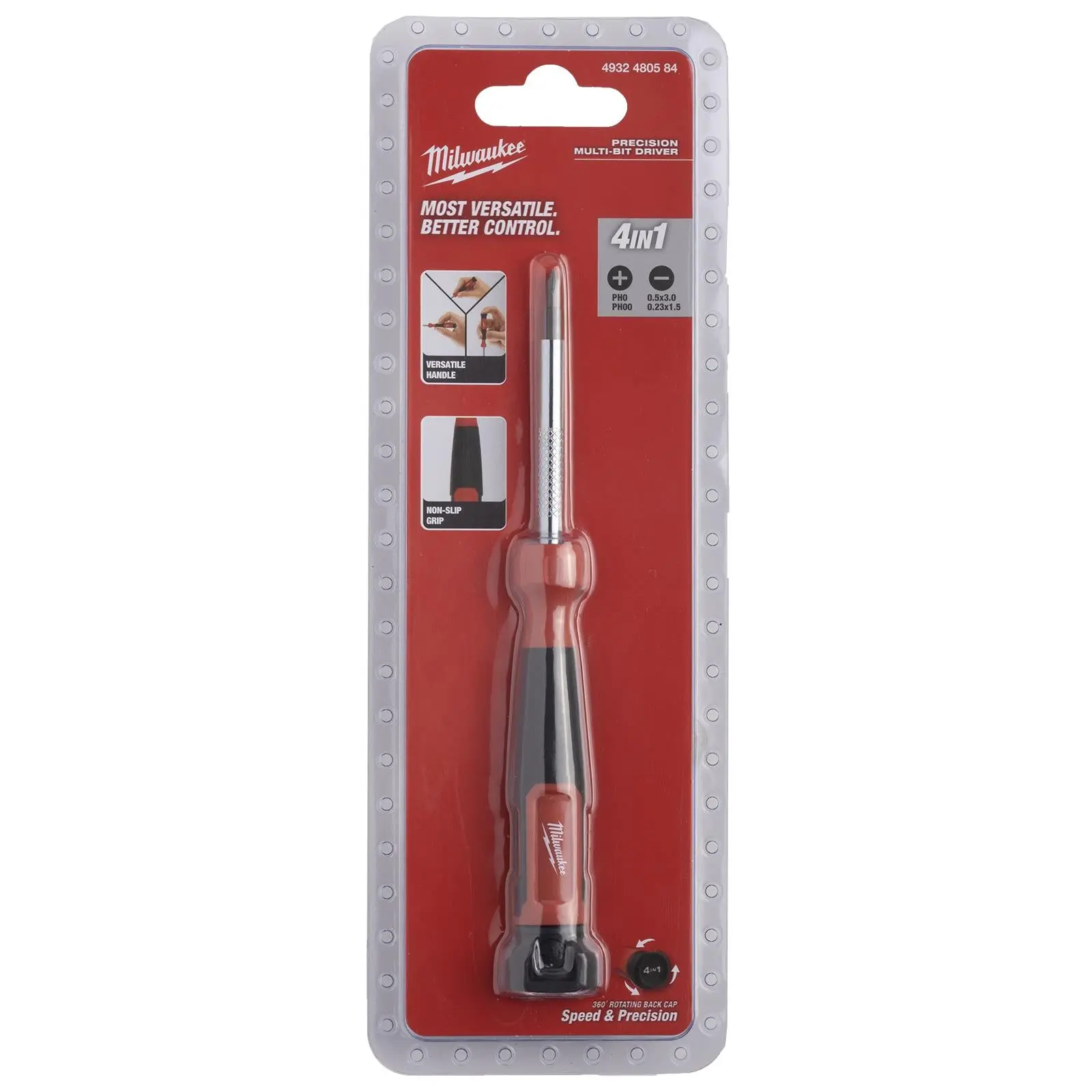 Milwaukee Precision Screwdriver Set 4 in 1 Multi Bit Phillips Slotted - Image 8