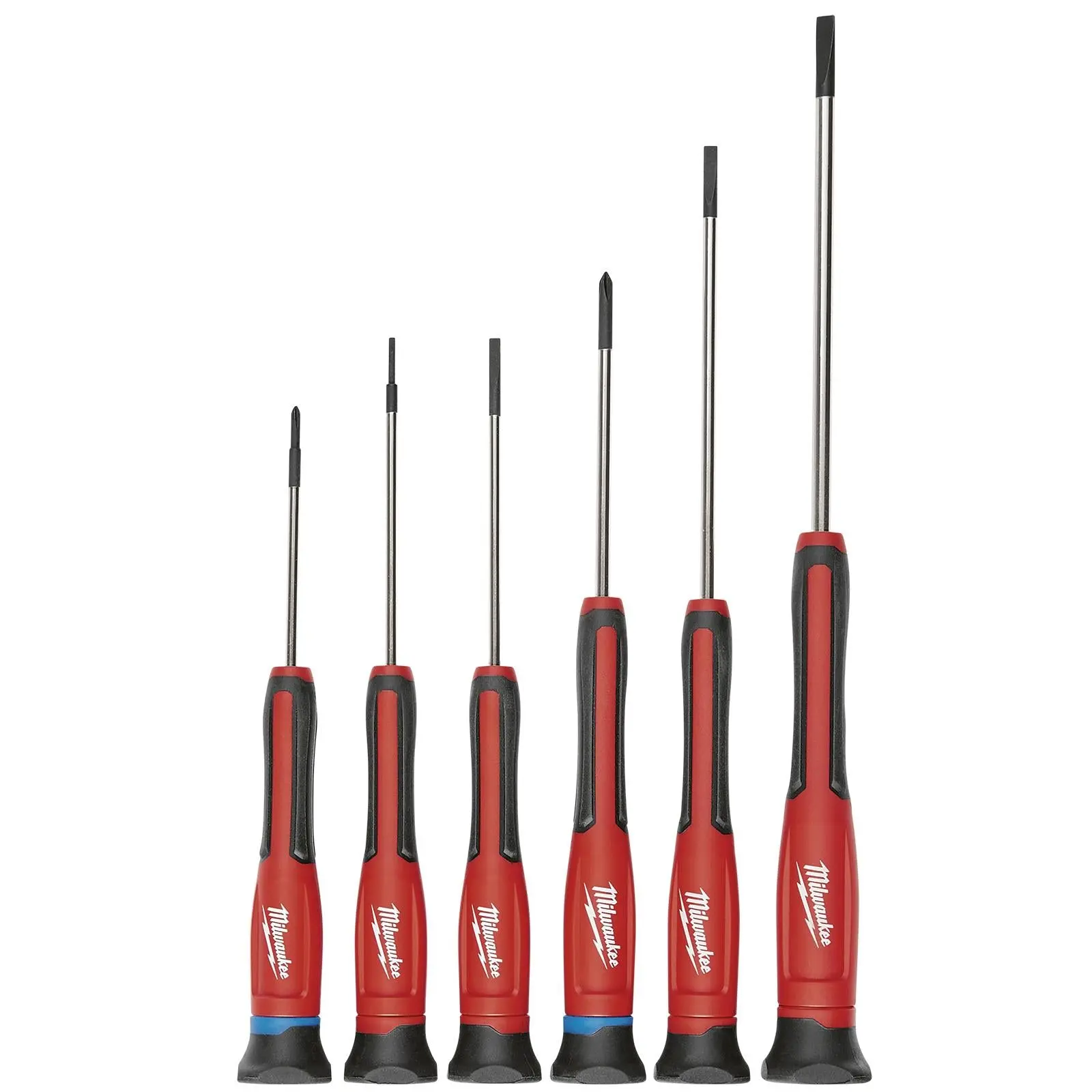 Milwaukee Precision Screwdriver Set 6 Piece Phillips Slotted - Image 2