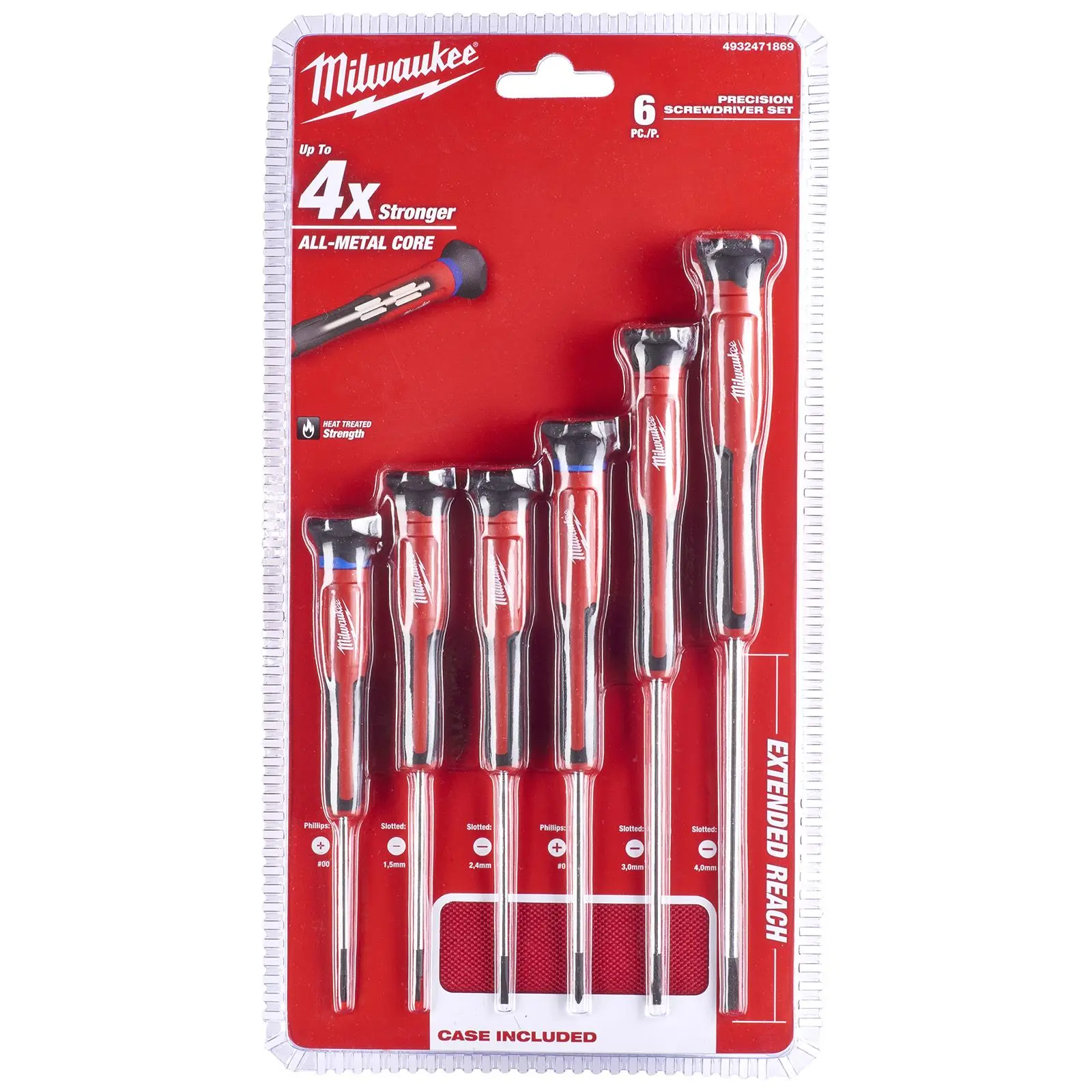 Milwaukee Precision Screwdriver Set 6 Piece Phillips Slotted - Image 6