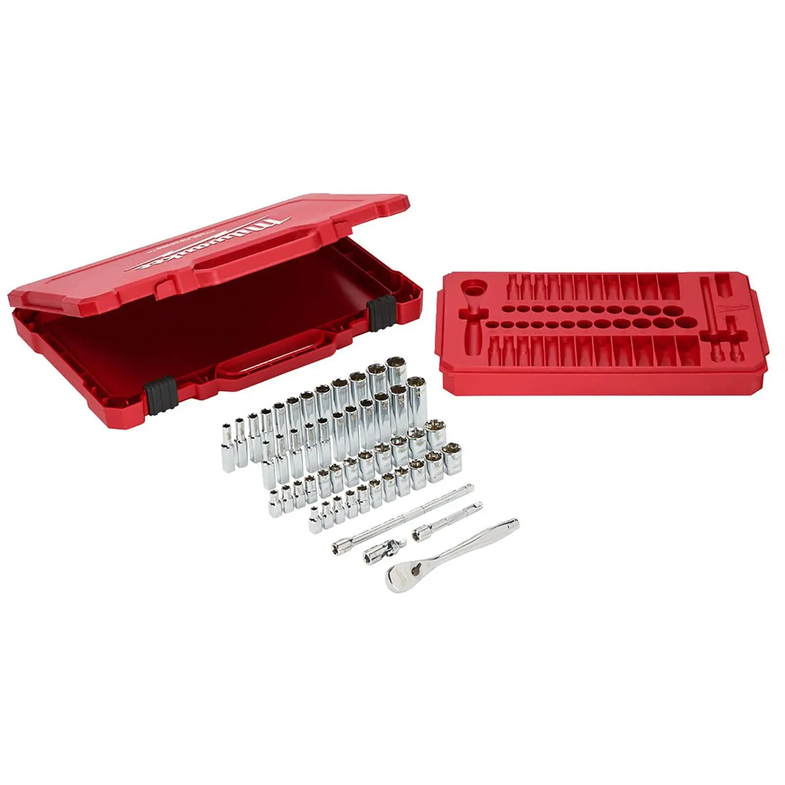 Milwaukee Ratchet and Socket Set 1/4" Drive 50 Piece Metric and Imperial - Image 3