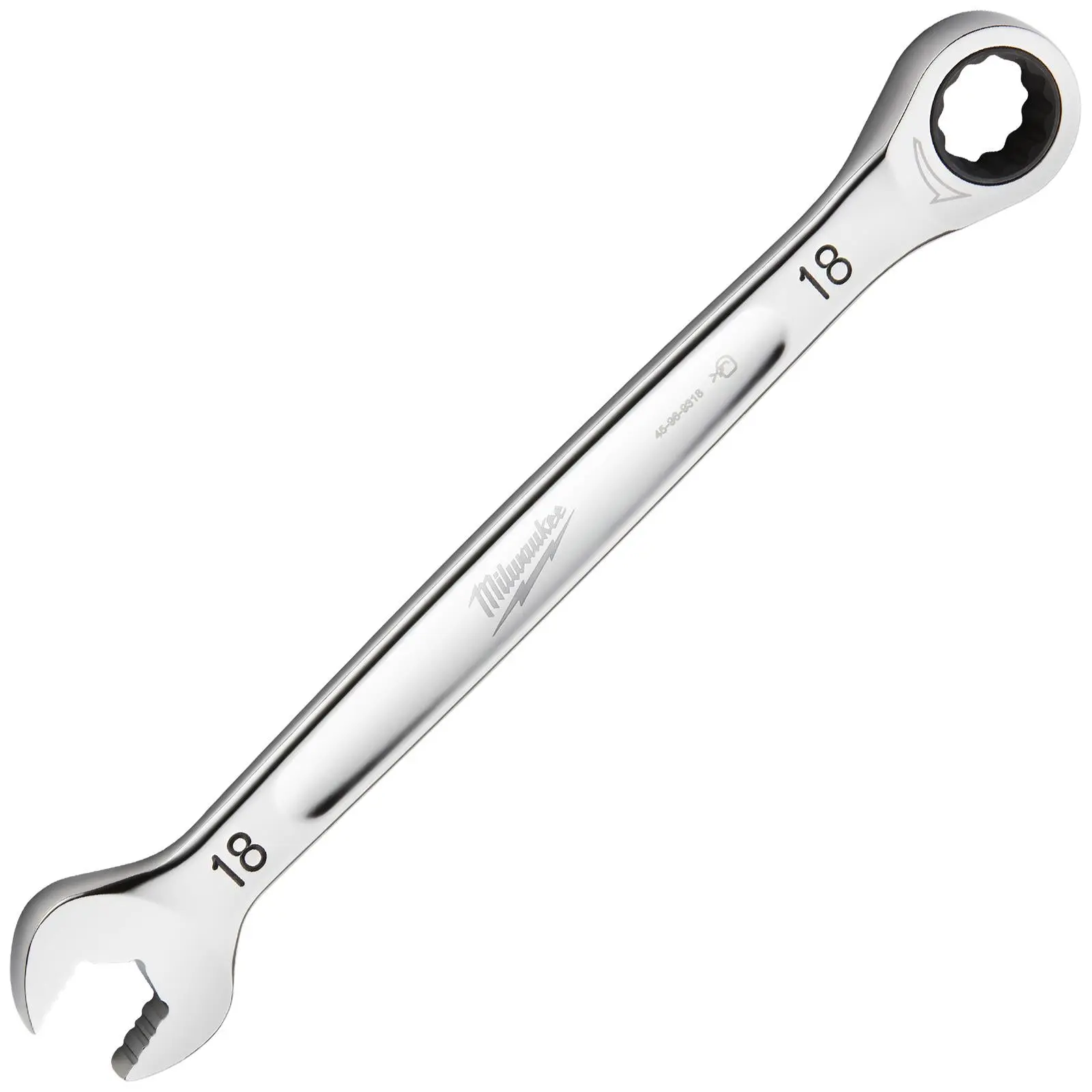 Milwaukee Ratchet Combination Spanners MAX BITE Fixed Head Open End Ring - Choose Size - Image 42