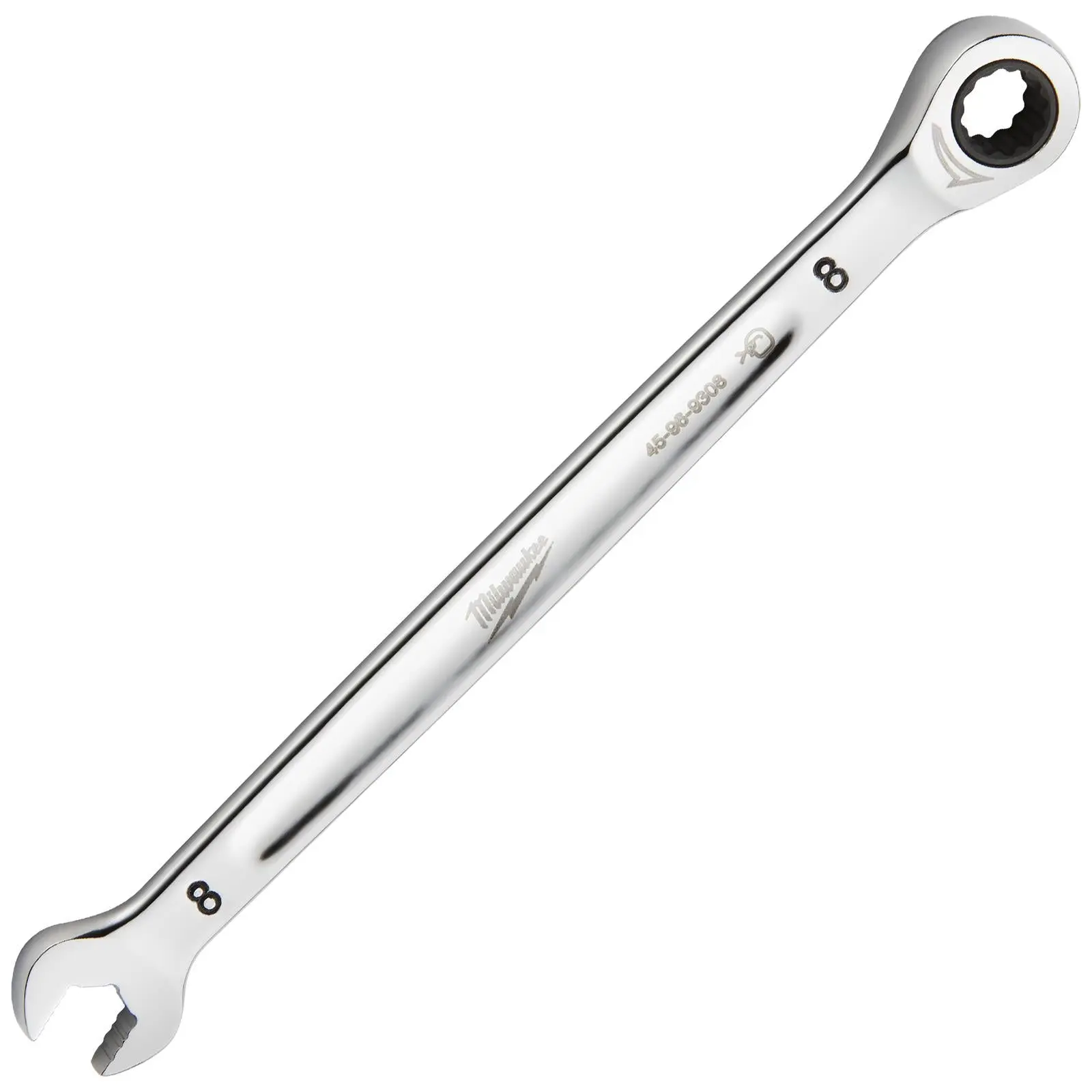 Milwaukee Ratchet Combination Spanners MAX BITE Fixed Head Open End Ring - Choose Size - Image 46