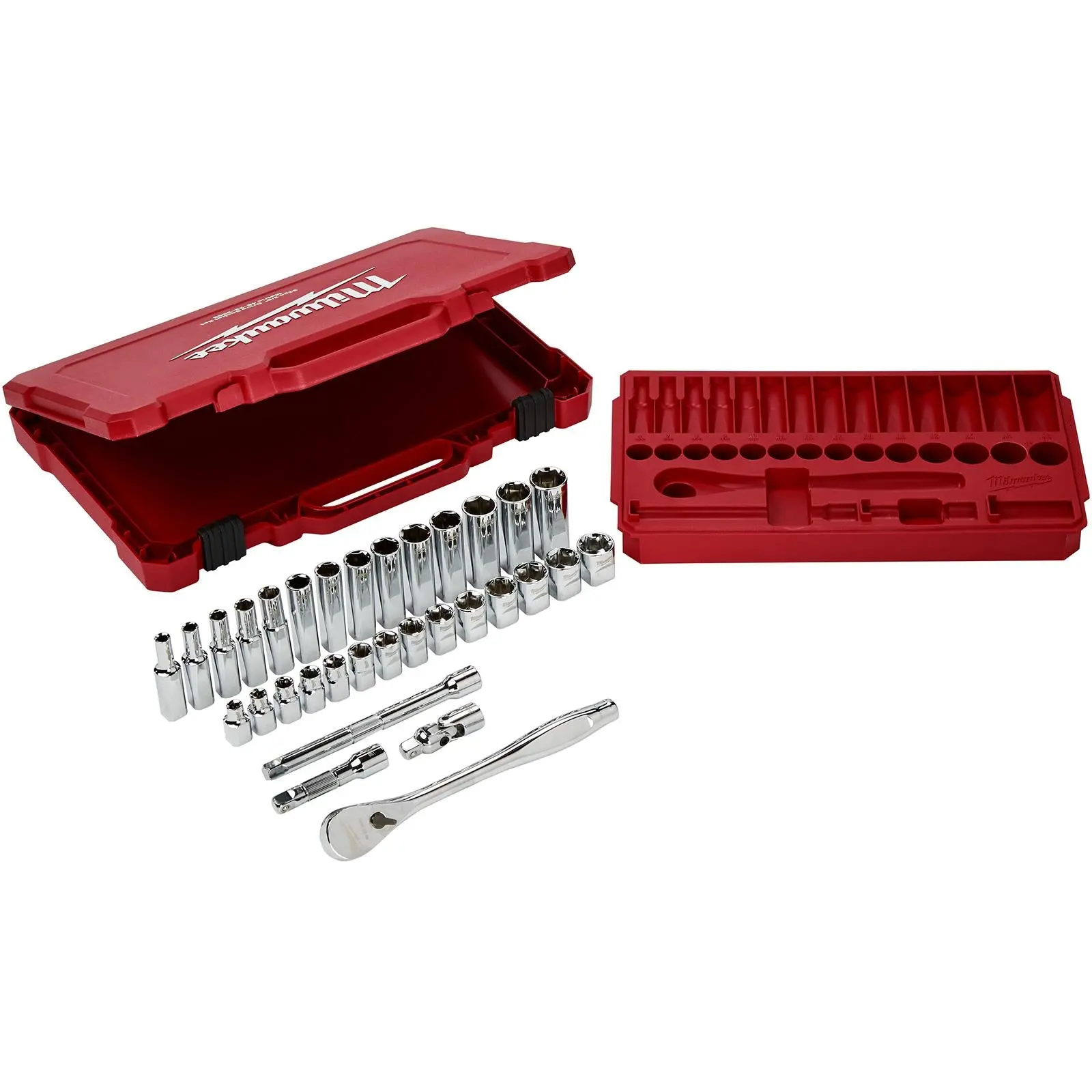 Milwaukee Ratchet Socket Set 3/8" Drive 32 Piece Metric 6-19mm - Image 3