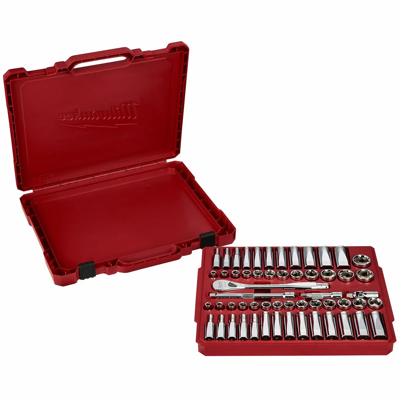 Milwaukee Ratchet Socket Set 3/8" Drive 56 Piece Metric Imperial - Image 3