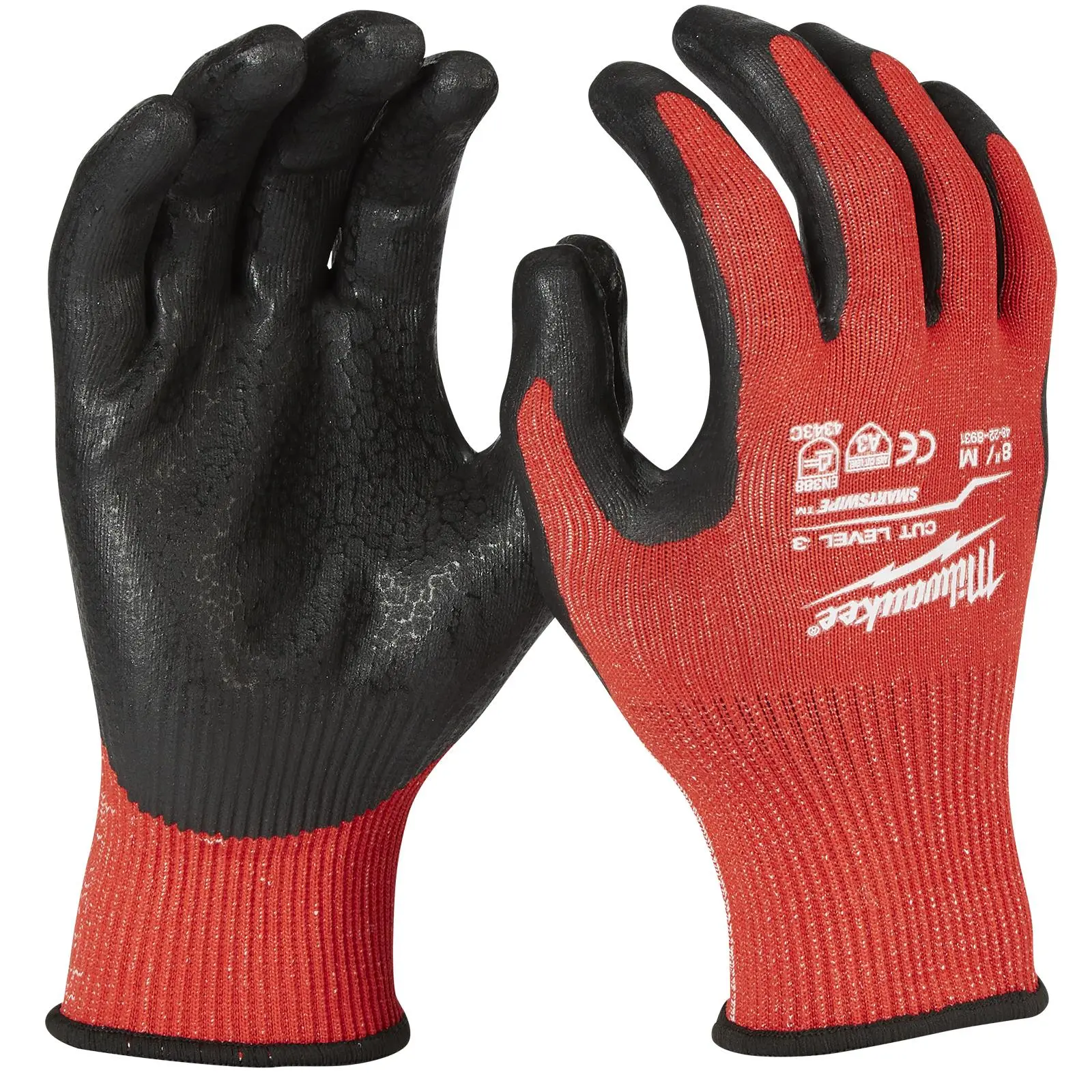 Milwaukee Safety Gloves Cut Level 3/C Dipped Glove Size 9 / L Large - Image 3