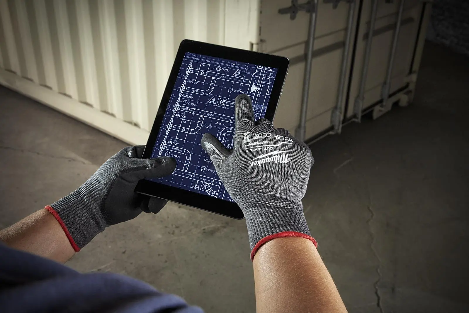 Milwaukee Safety Gloves Cut Level 5/E Dipped Glove Size 11 / XXL Extra Extra Large - Image 4