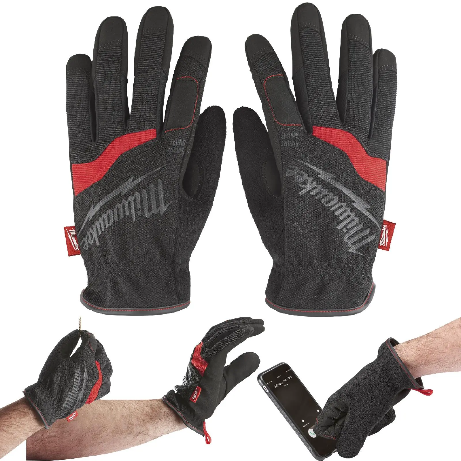 Milwaukee Safety Gloves Free Flex Work Glove Size 9 / L Large