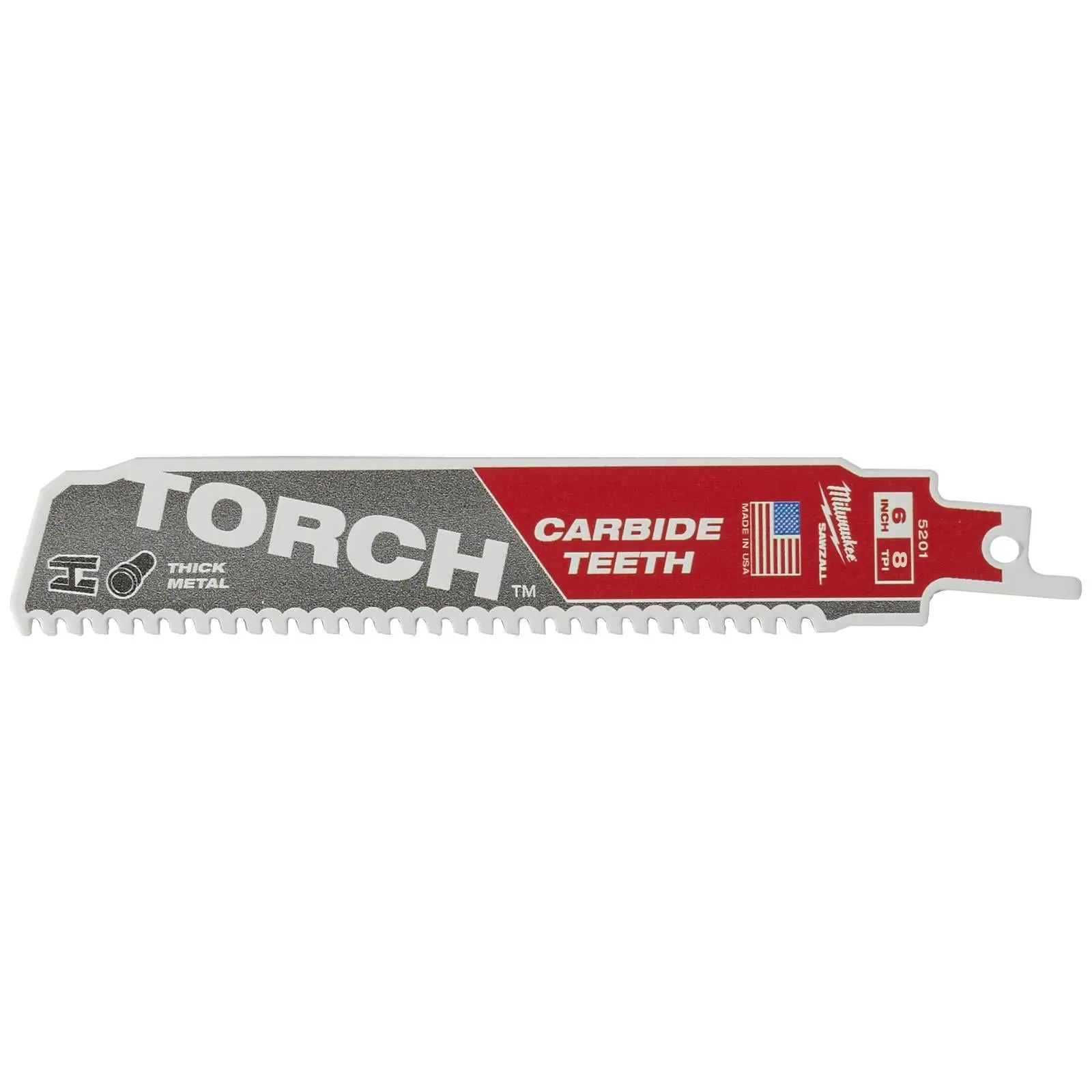 Milwaukee SAWZALL Metal Heavy Duty TCT TORCH Reciprocating Saw Blade 150mm 8 TPI