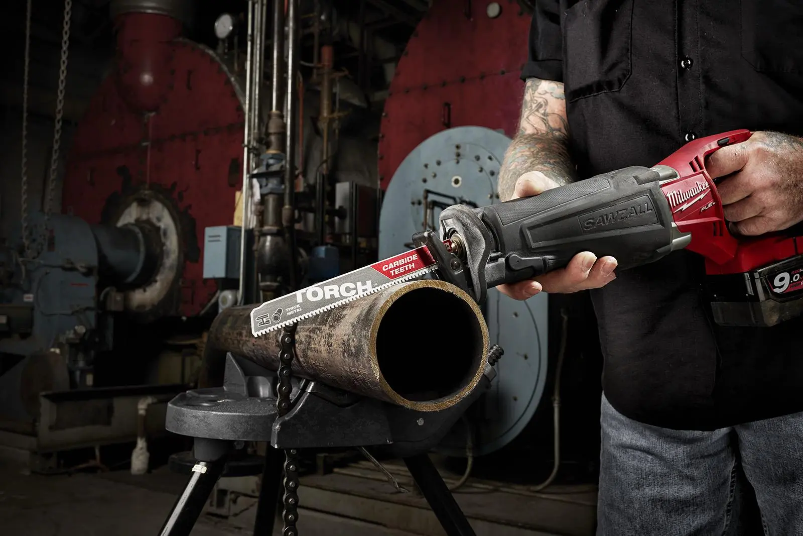 Milwaukee SAWZALL Metal Heavy Duty TCT TORCH Reciprocating Saw Blade 230mm 8 TPI - Image 3