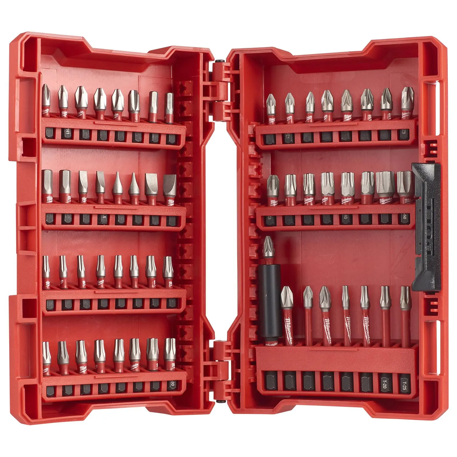 Milwaukee Screwdriver and Bit Holder Set 57 Piece SHOCKWAVE Impact Duty