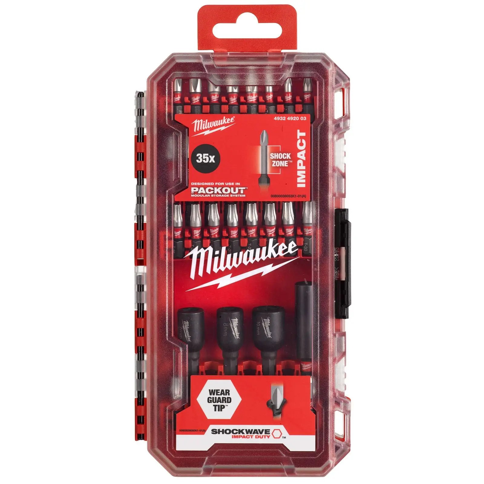 Milwaukee Screwdriver and Nut Driver Bit Set 35 Piece SHOCKWAVE Impact Duty - Image 3