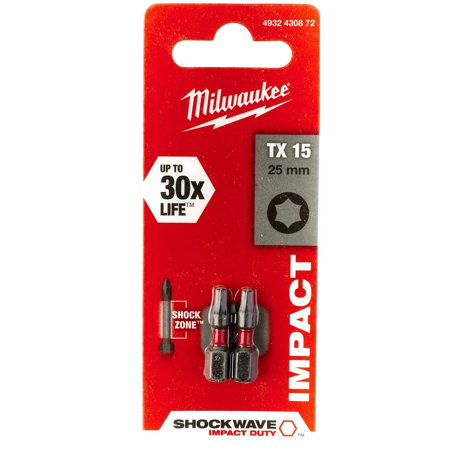 Milwaukee Screwdriver Bits Shockwave Impact Duty PH PZ TX HEX SL Blister Packed - Image 10