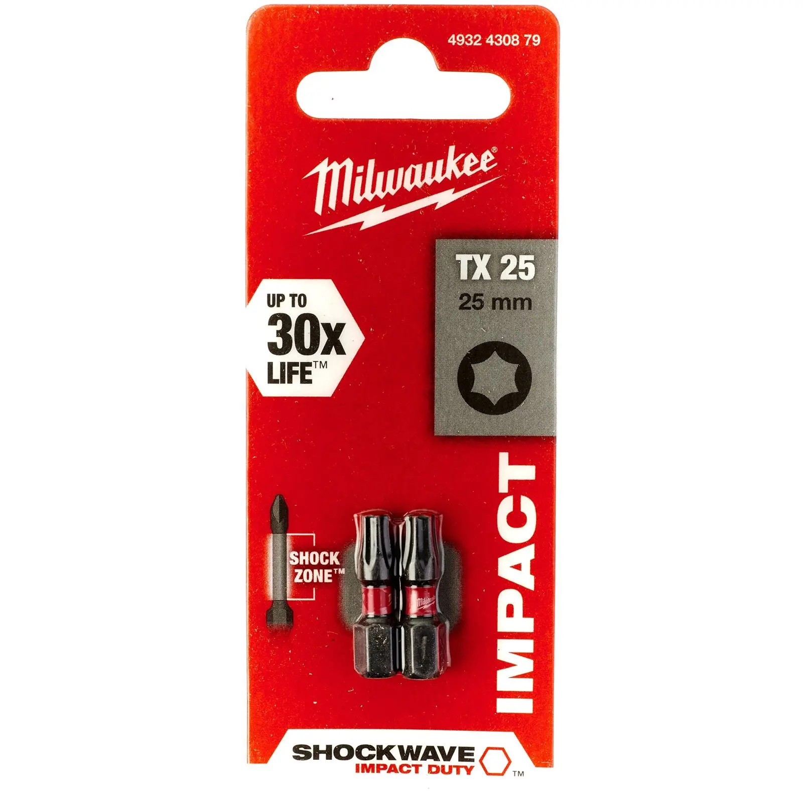 Milwaukee Screwdriver Bits Shockwave Impact Duty PH PZ TX HEX SL Blister Packed - Image 105
