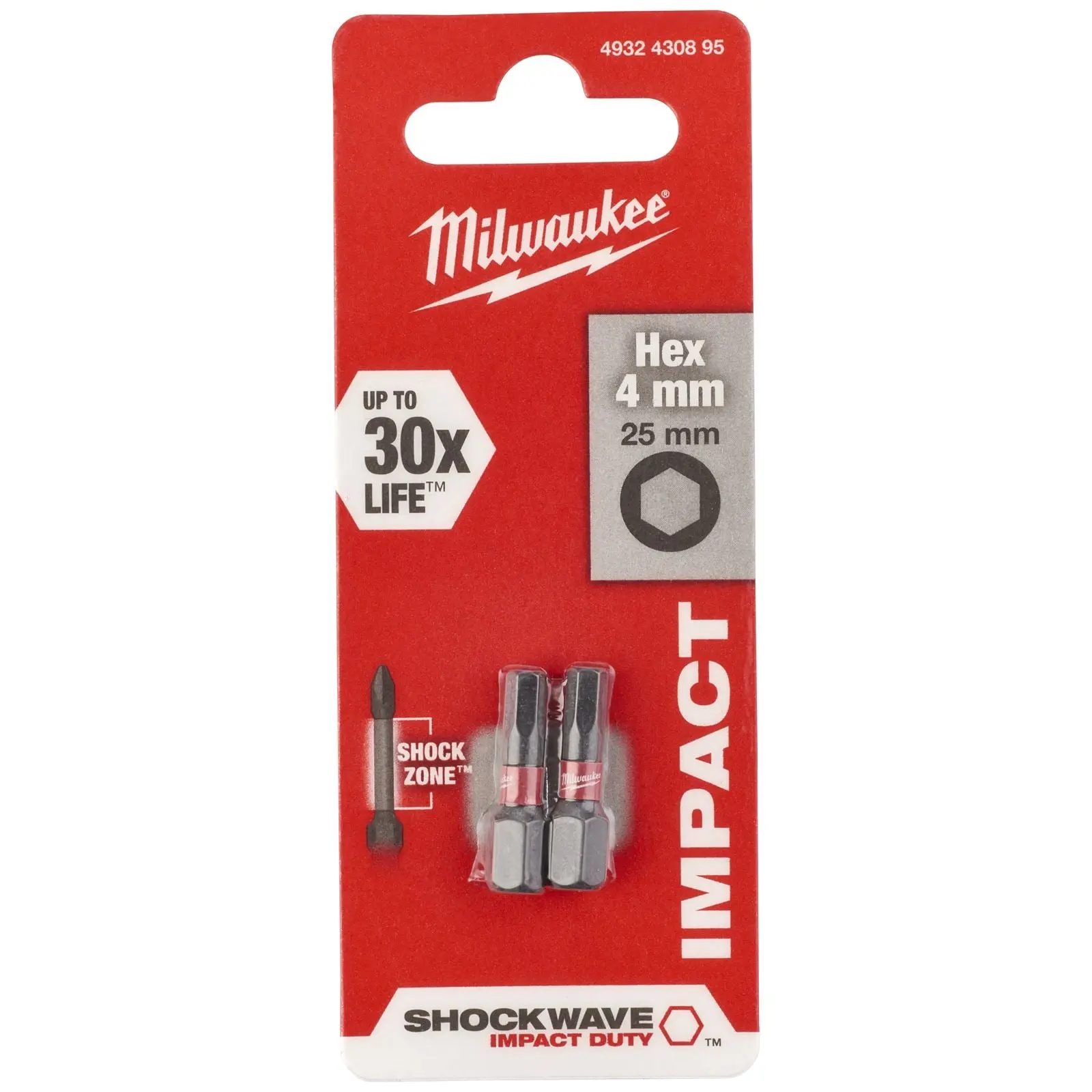 Milwaukee Screwdriver Bits Shockwave Impact Duty PH PZ TX HEX SL Blister Packed - Image 112