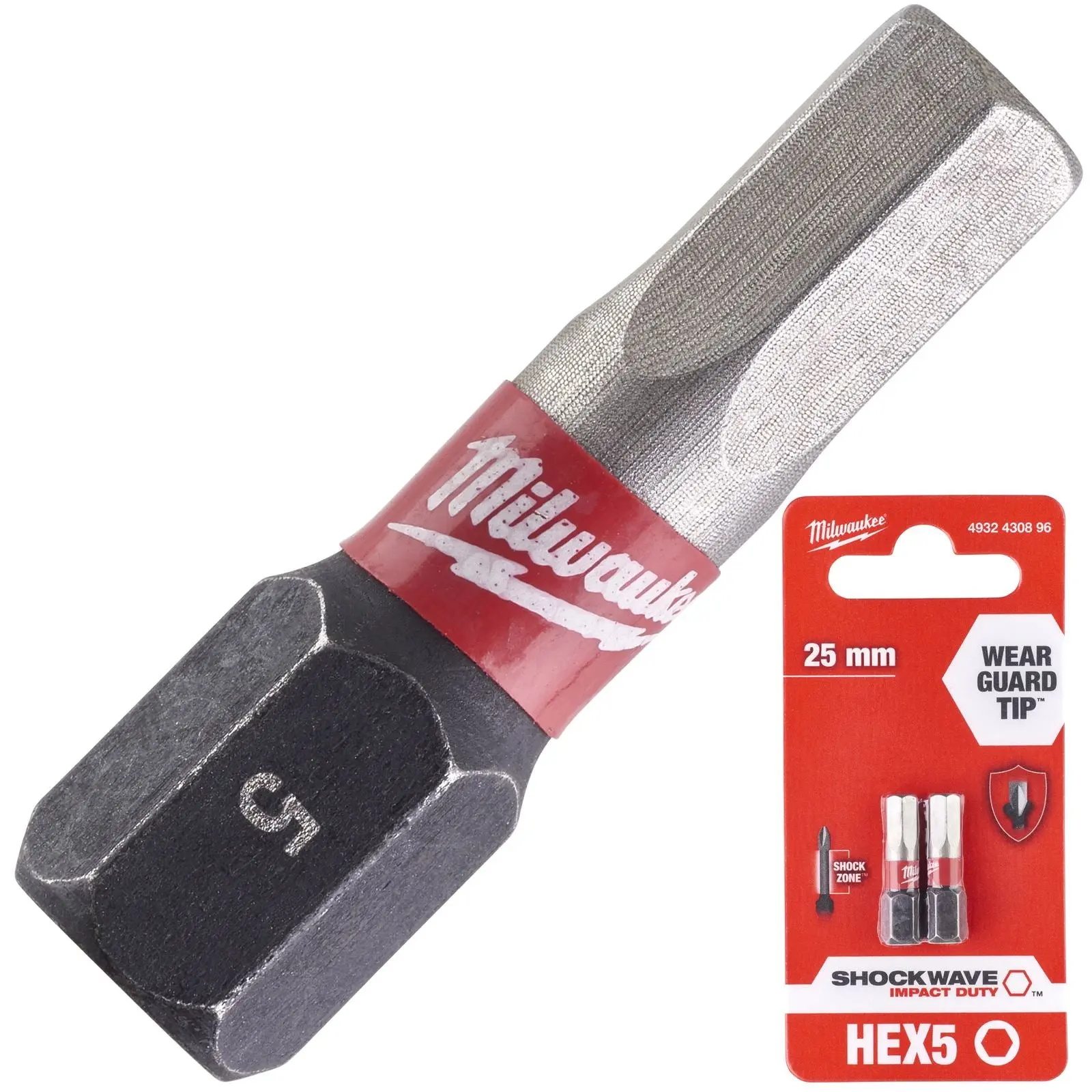 Milwaukee Screwdriver Bits Shockwave Impact Duty PH PZ TX HEX SL Blister Packed - Image 120