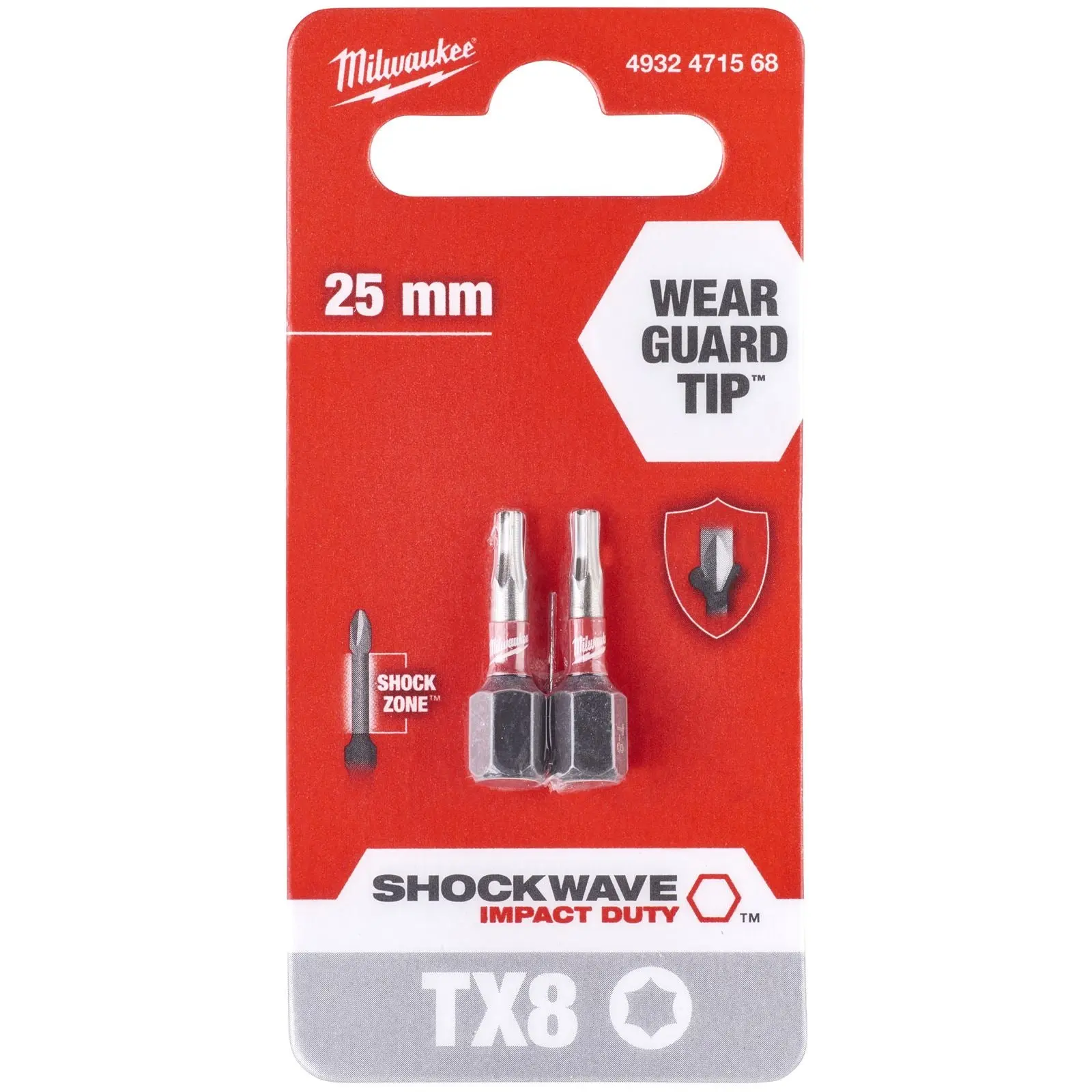 Milwaukee Screwdriver Bits Shockwave Impact Duty PH PZ TX HEX SL Blister Packed - Image 13