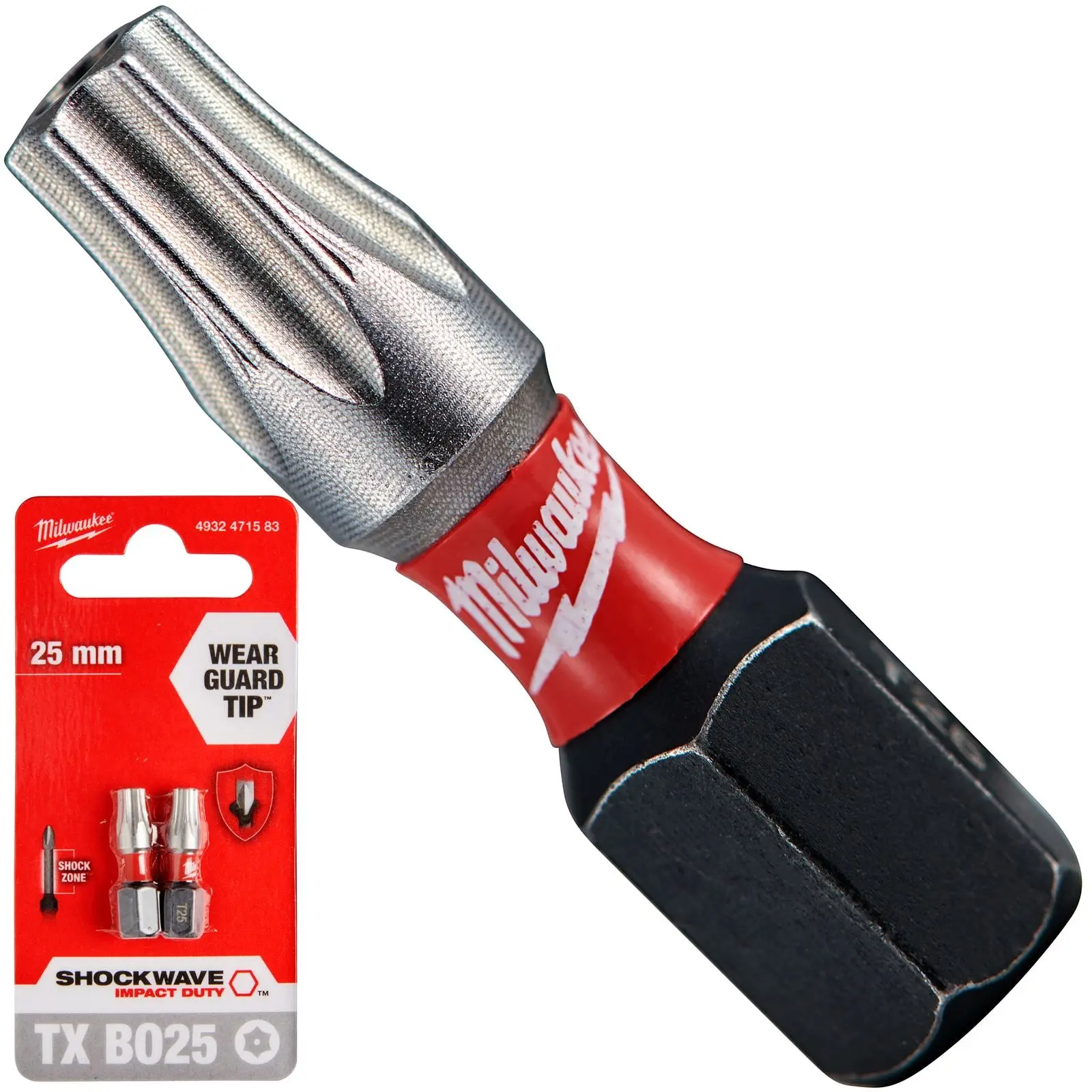 Milwaukee Screwdriver Bits Shockwave Impact Duty PH PZ TX HEX SL Blister Packed - Image 136