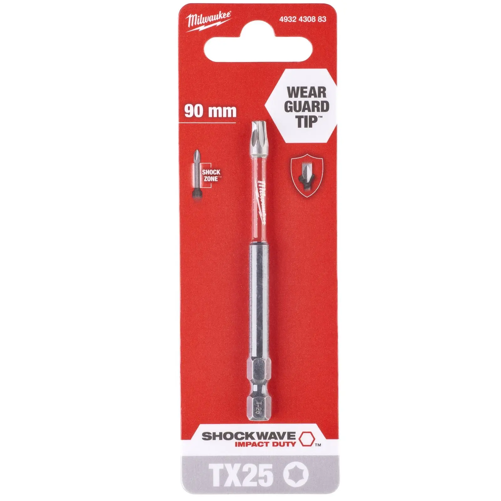 Milwaukee Screwdriver Bits Shockwave Impact Duty PH PZ TX HEX SL Blister Packed - Image 140